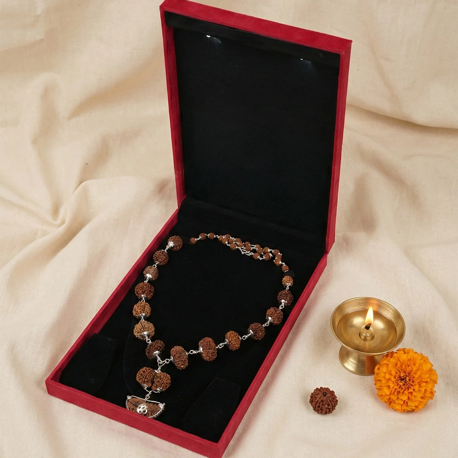 1-14 Mukhi Siddh Rudraksha Mala with Collector Beads - Image 10