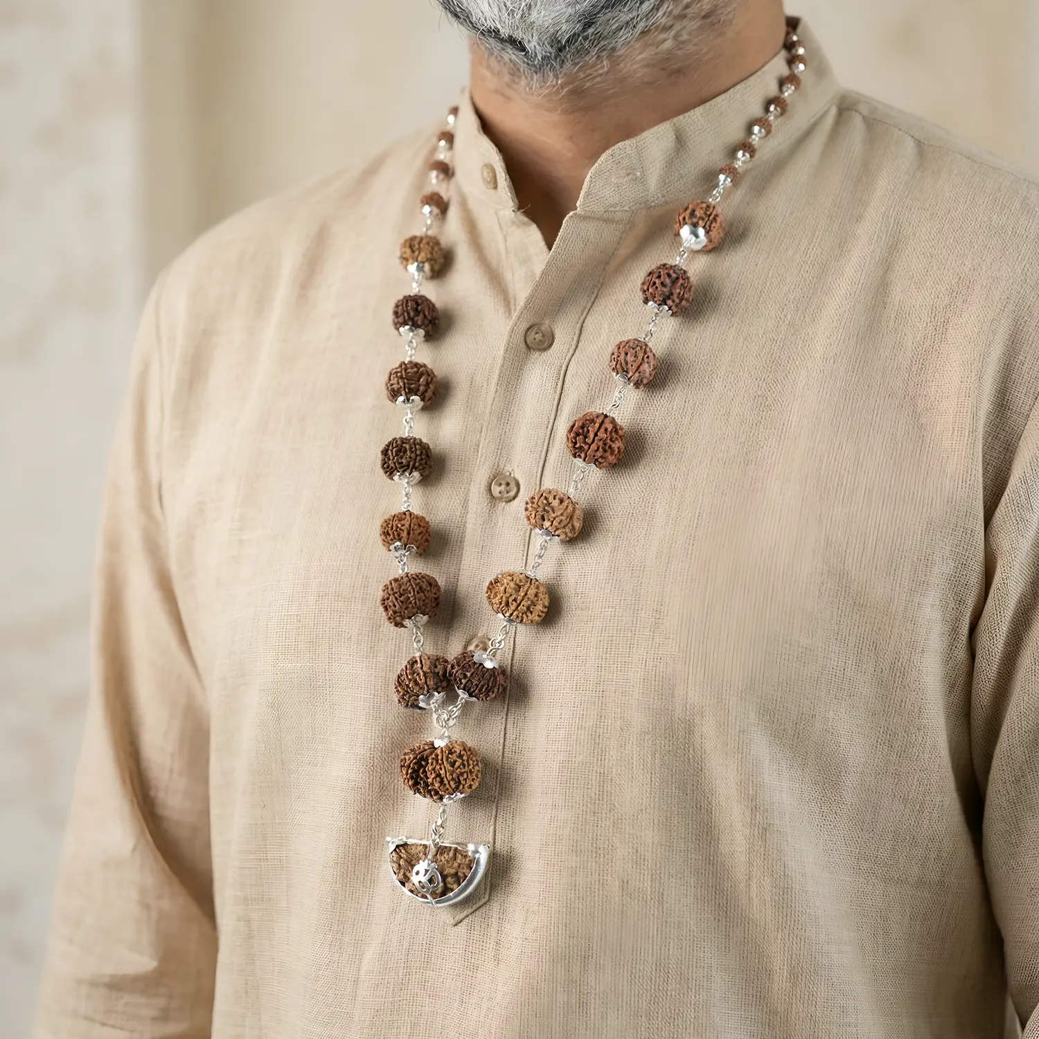 1-14 Mukhi Siddh Rudraksha Mala with Collector Beads - Image 8