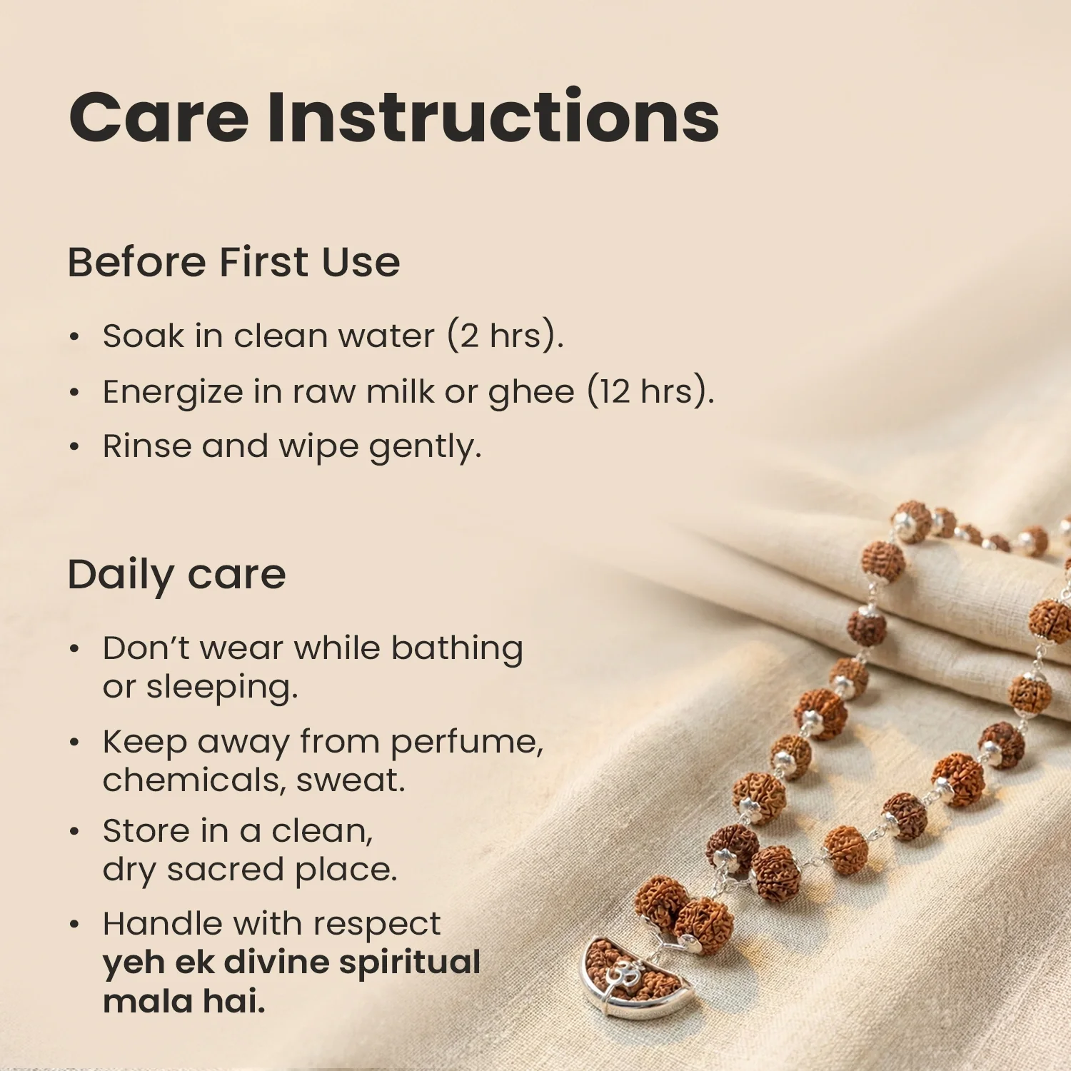 1-14 Mukhi Siddh Rudraksha Mala with Collector Beads - Image 9