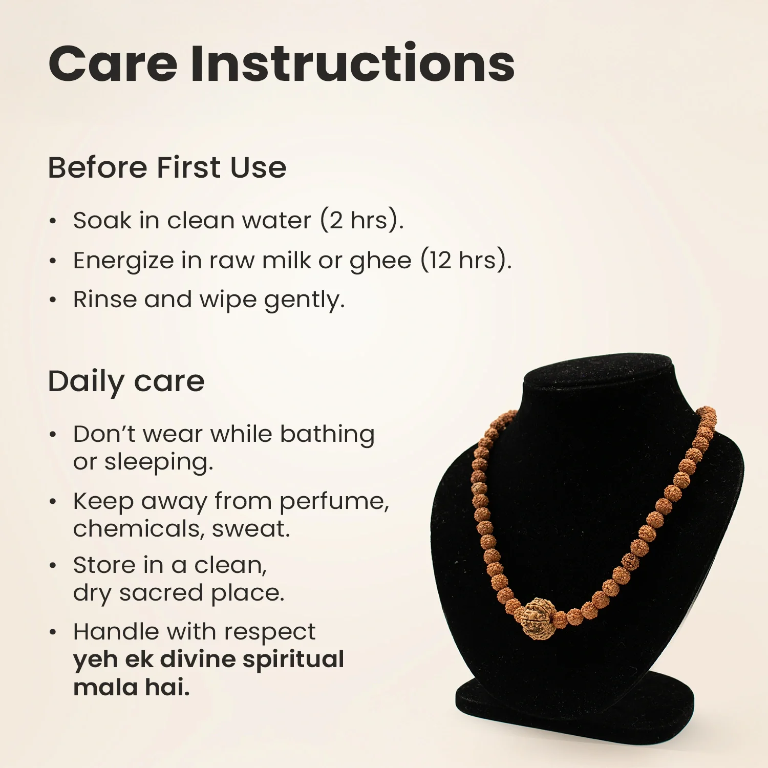 10 Mukhi Rudraksha Bead in 5 Mukhi Rudraksha Mala - Image 8