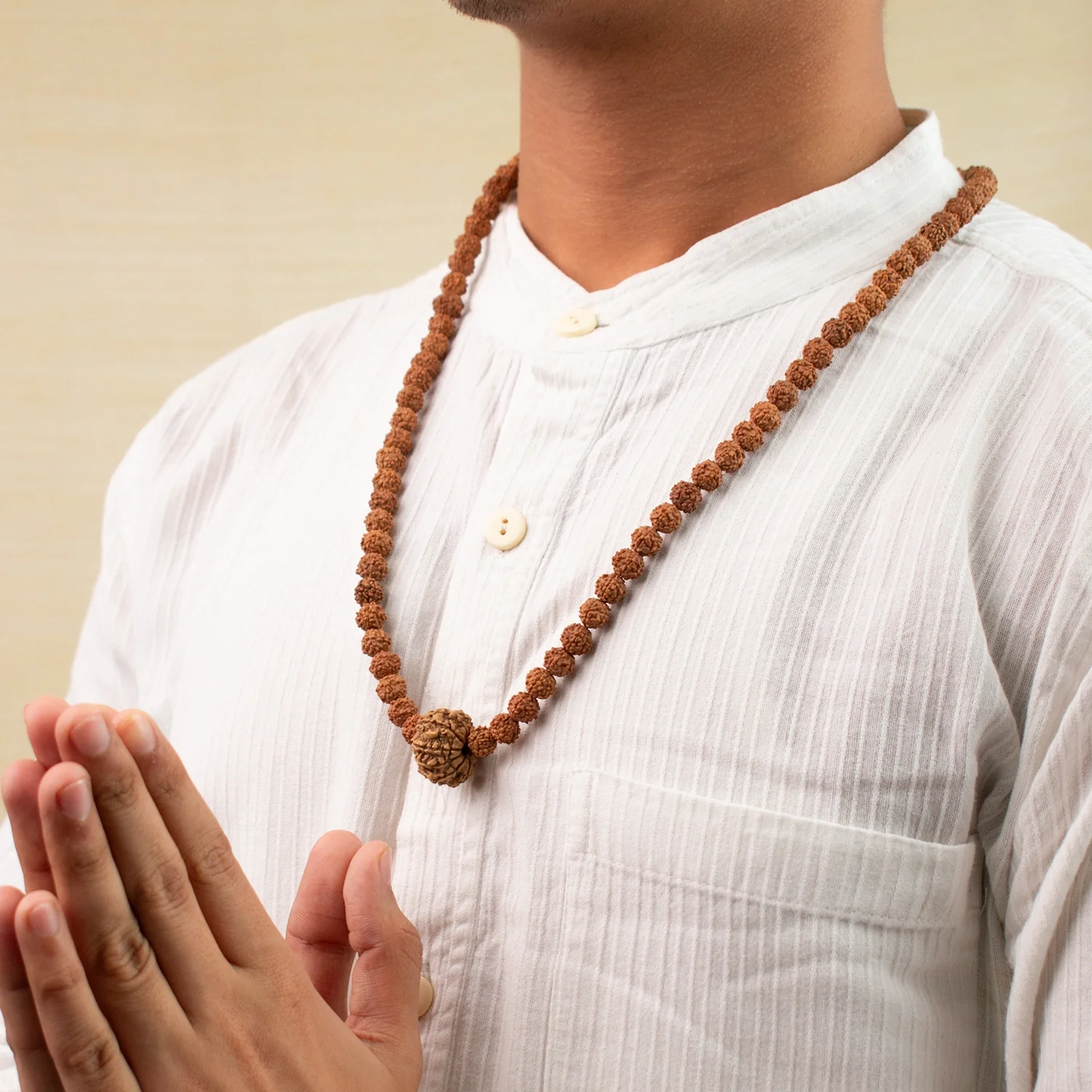 11 Mukhi Rudraksha Bead in 5 Mukhi Rudraksha Mala - Image 9
