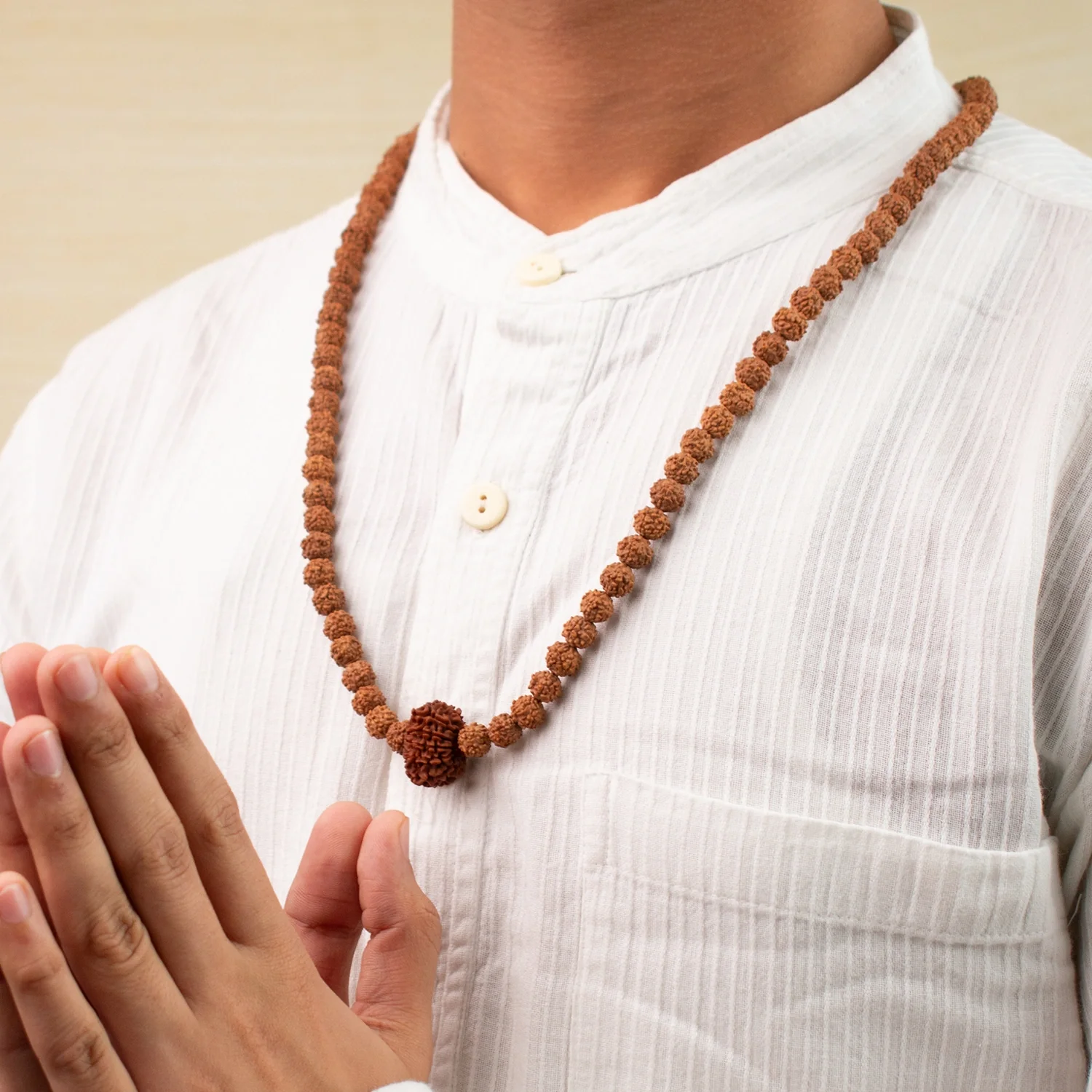 12 Mukhi Rudraksha Bead in 5 Mukhi Rudraksha Mala - Image 8