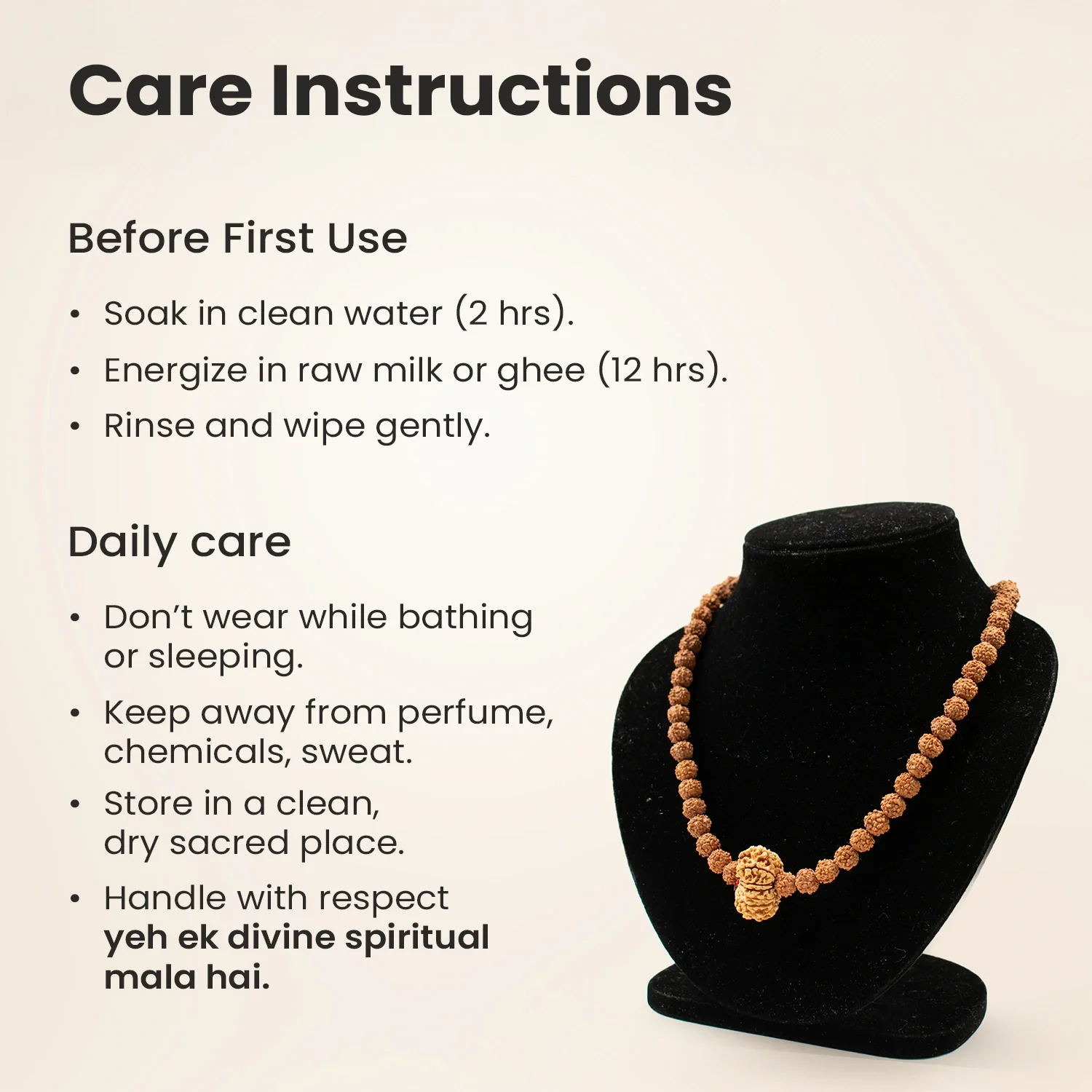 13 Mukhi Rudraksha Bead in 5 Mukhi Rudraksha Mala - Image 8