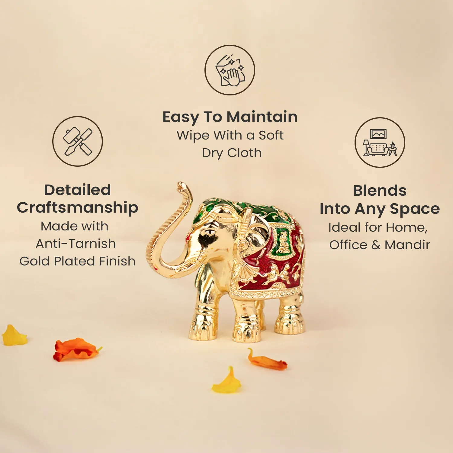 Airavat Dhan-Vridhi Elephant Idol - Image 7
