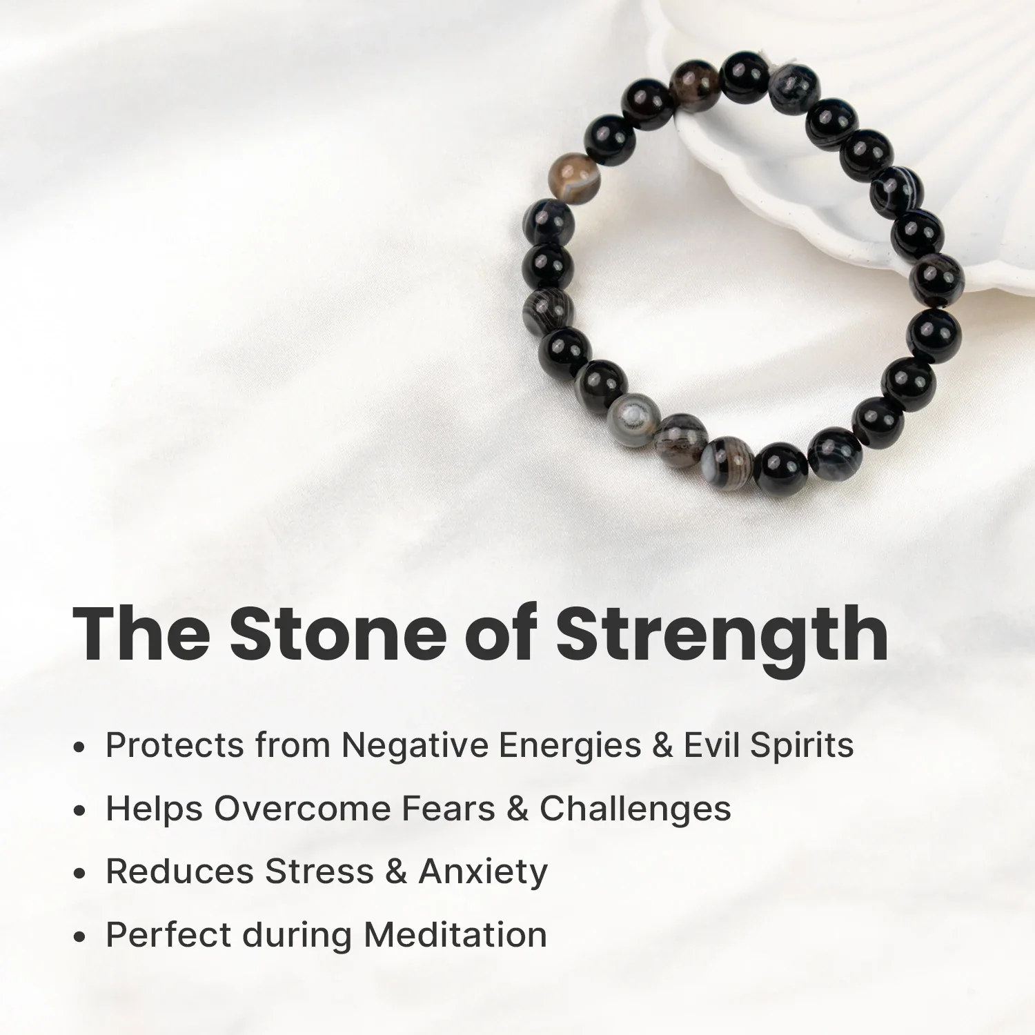 Black Agate Bracelet - Image 4