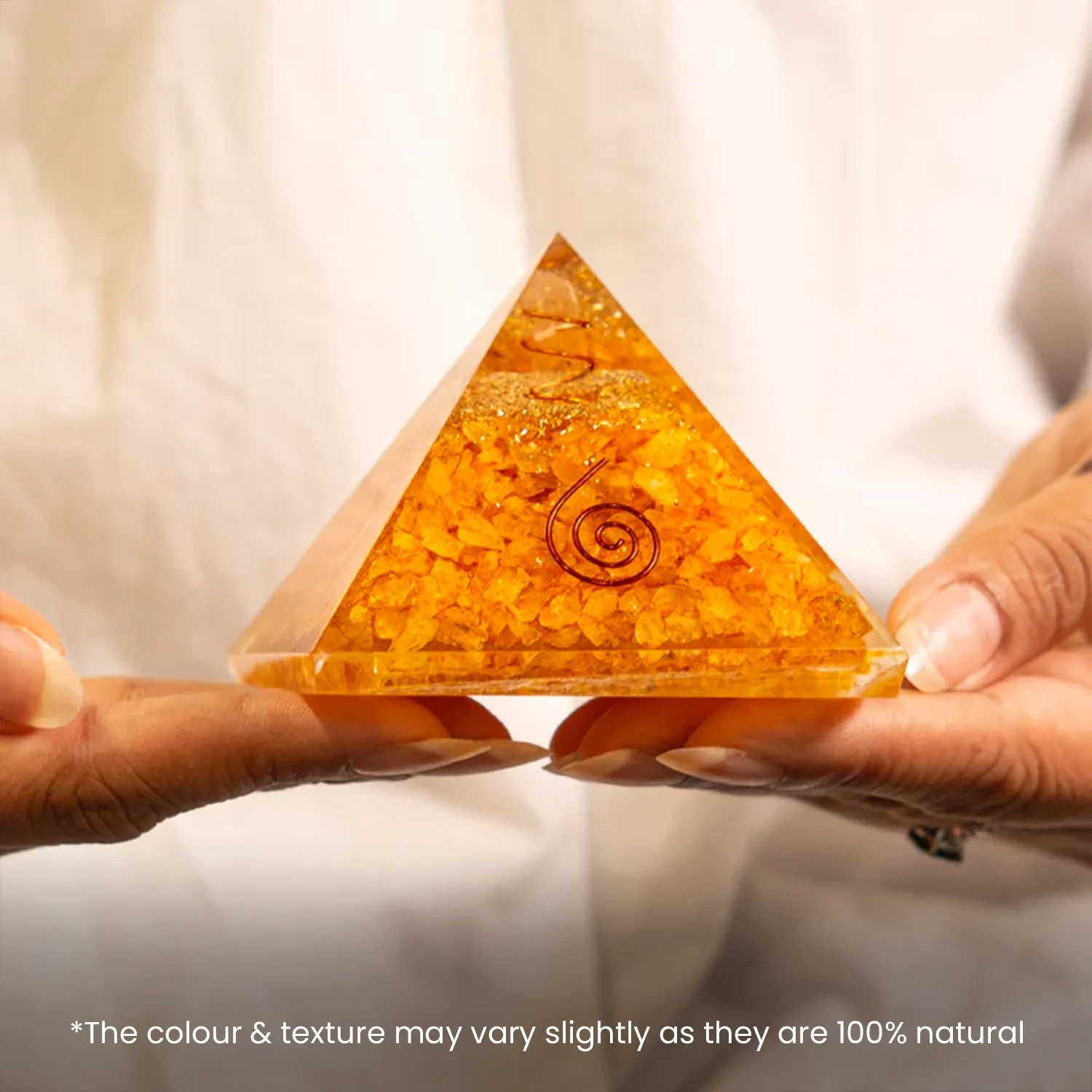 Vyapar Vriddhi Yantra on Pyrite Frame with FREE Citrine Pyramid - Image 11