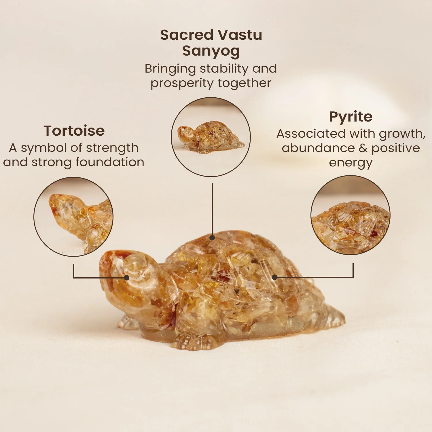 Vastu Citrine Tortoise (Kachhua) - Image 5