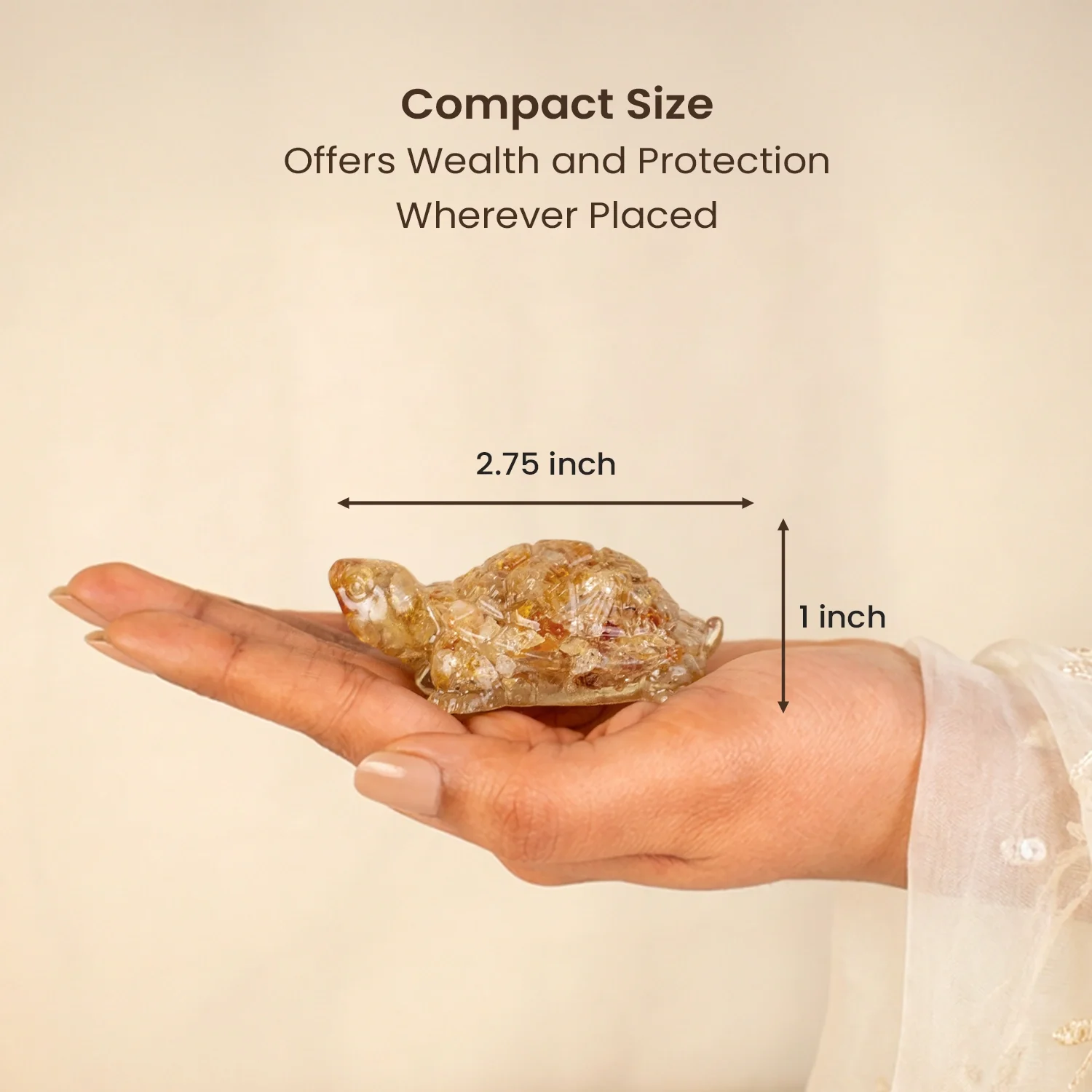 Vastu Citrine Tortoise (Kachhua) - Image 8