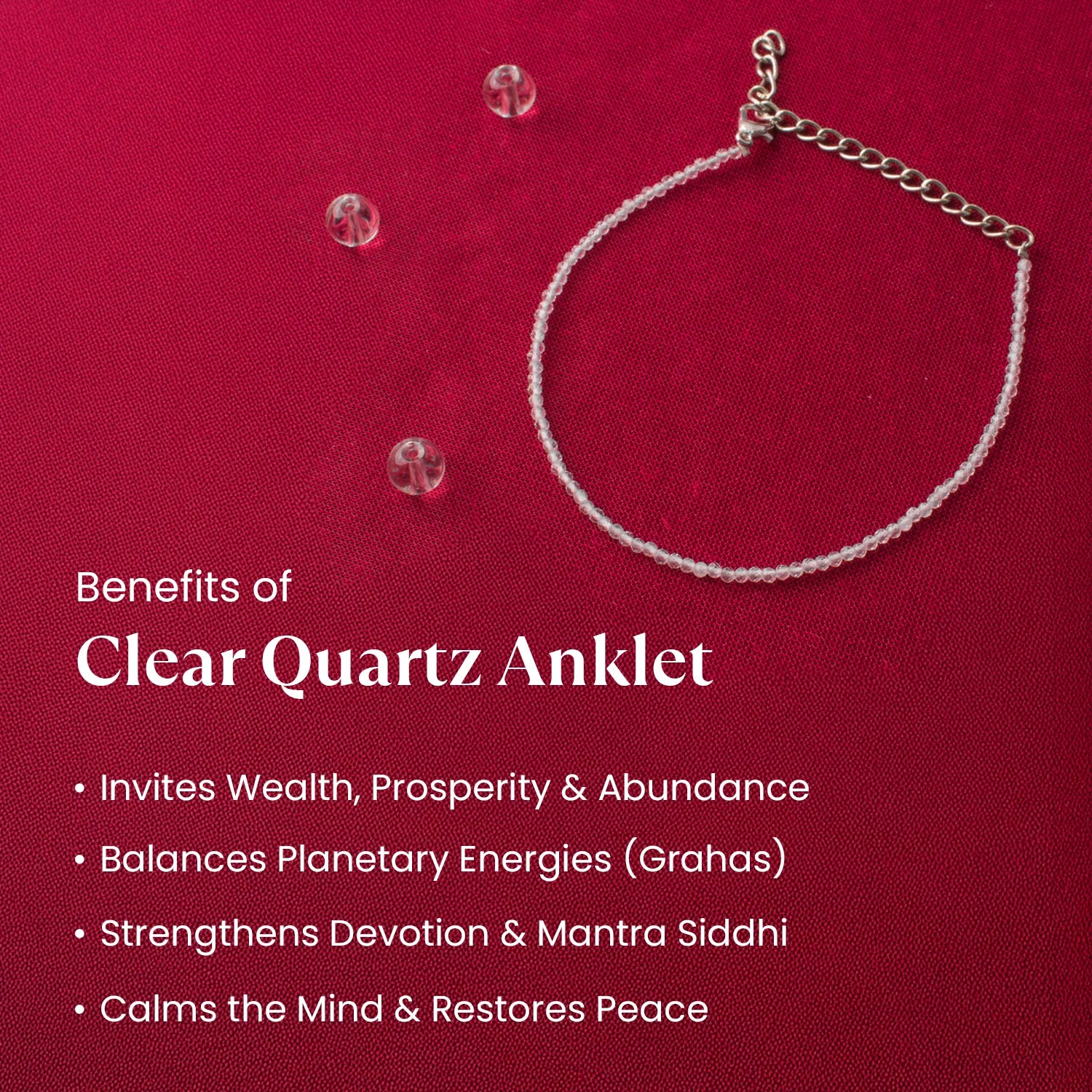Clear Quartz Anklet - Image 3