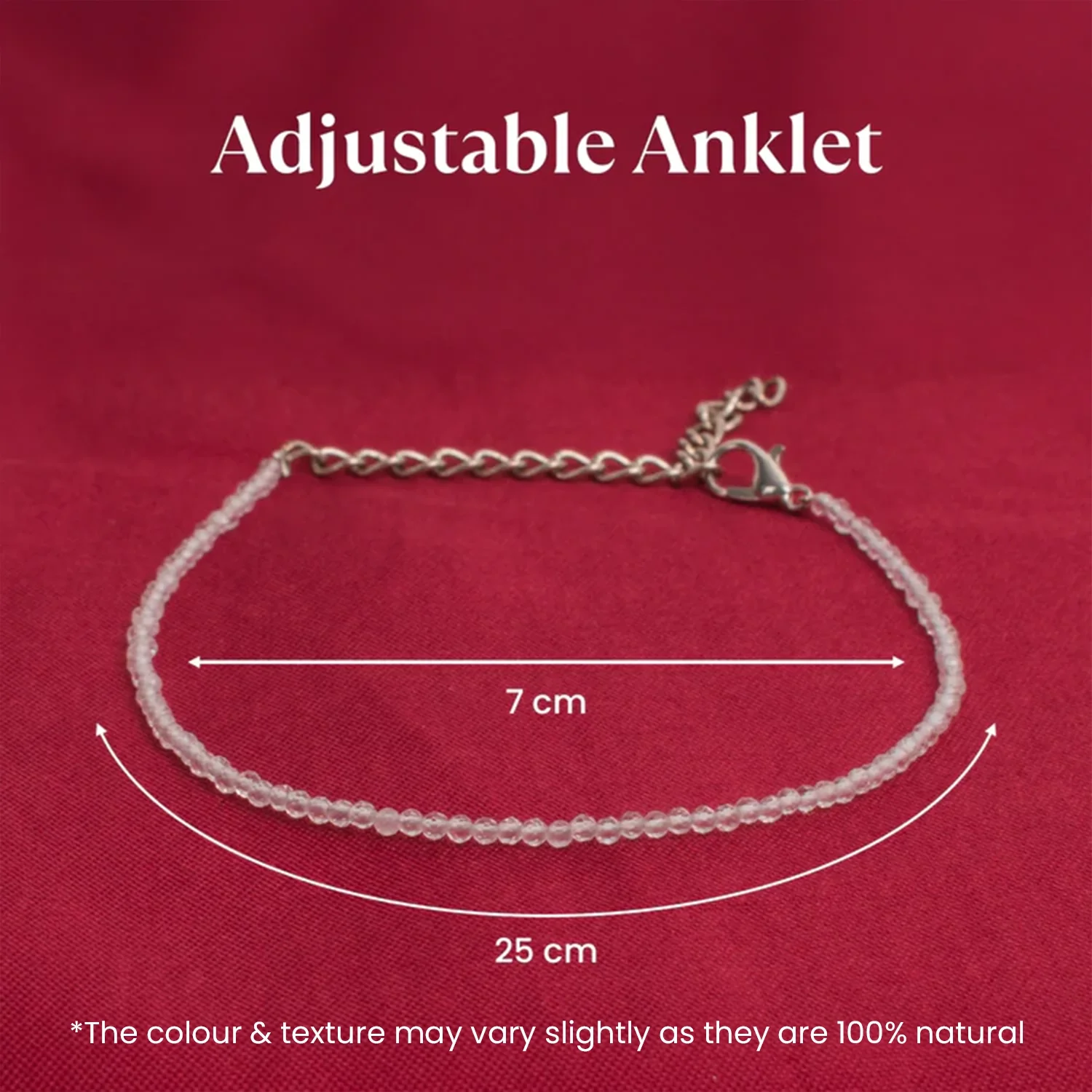 Clear Quartz Anklet - Image 4