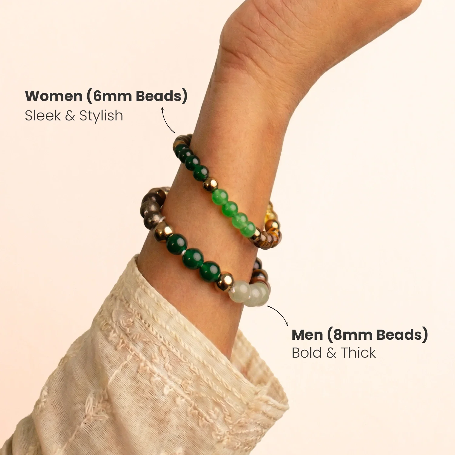 Dhan Yog Bracelet (Women - 6mm Beads) - Image 7