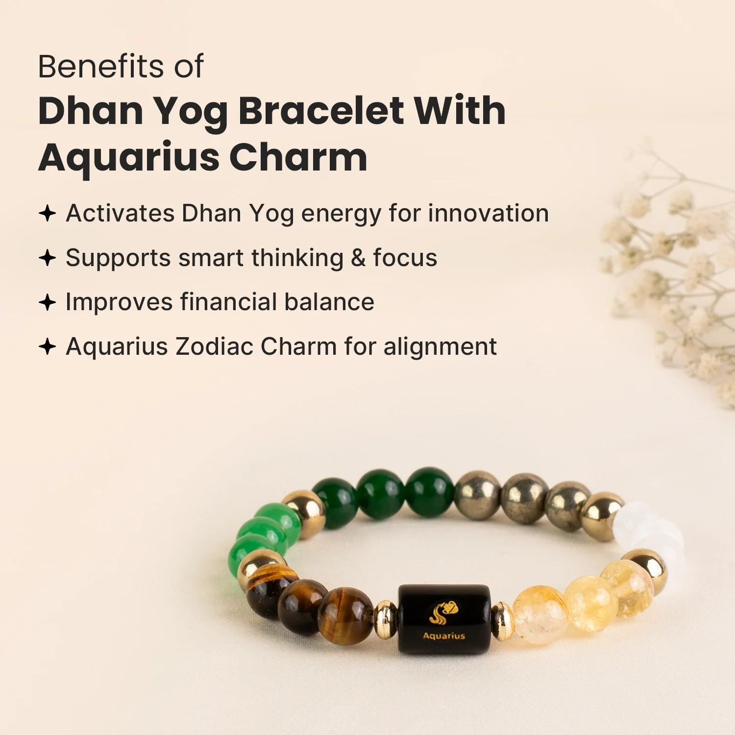 Dhan Yog Bracelet with Zodiac Charm - Image 55
