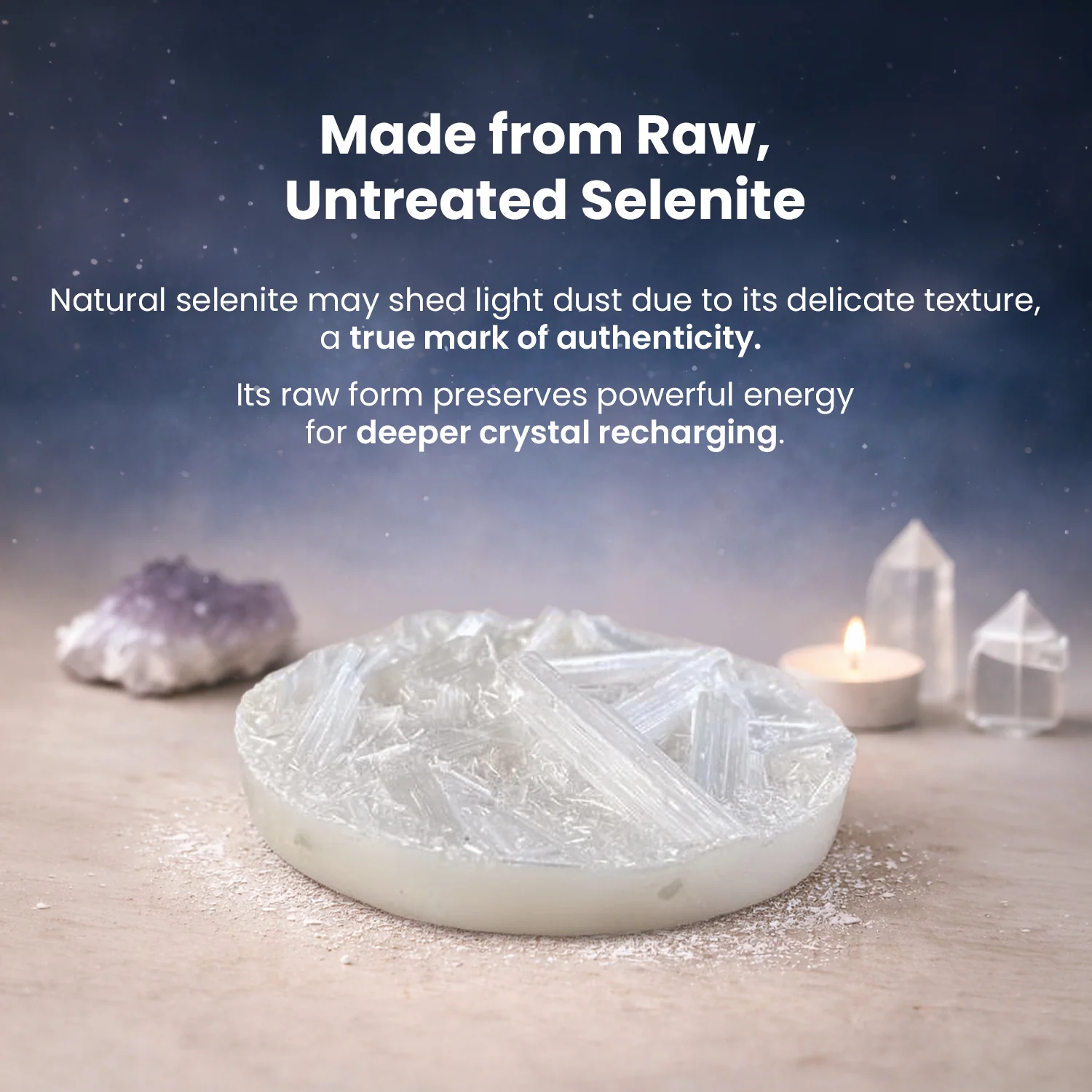 OM Pyrite Wealth Combo with FREE Raw Selenite Plate - Image 9