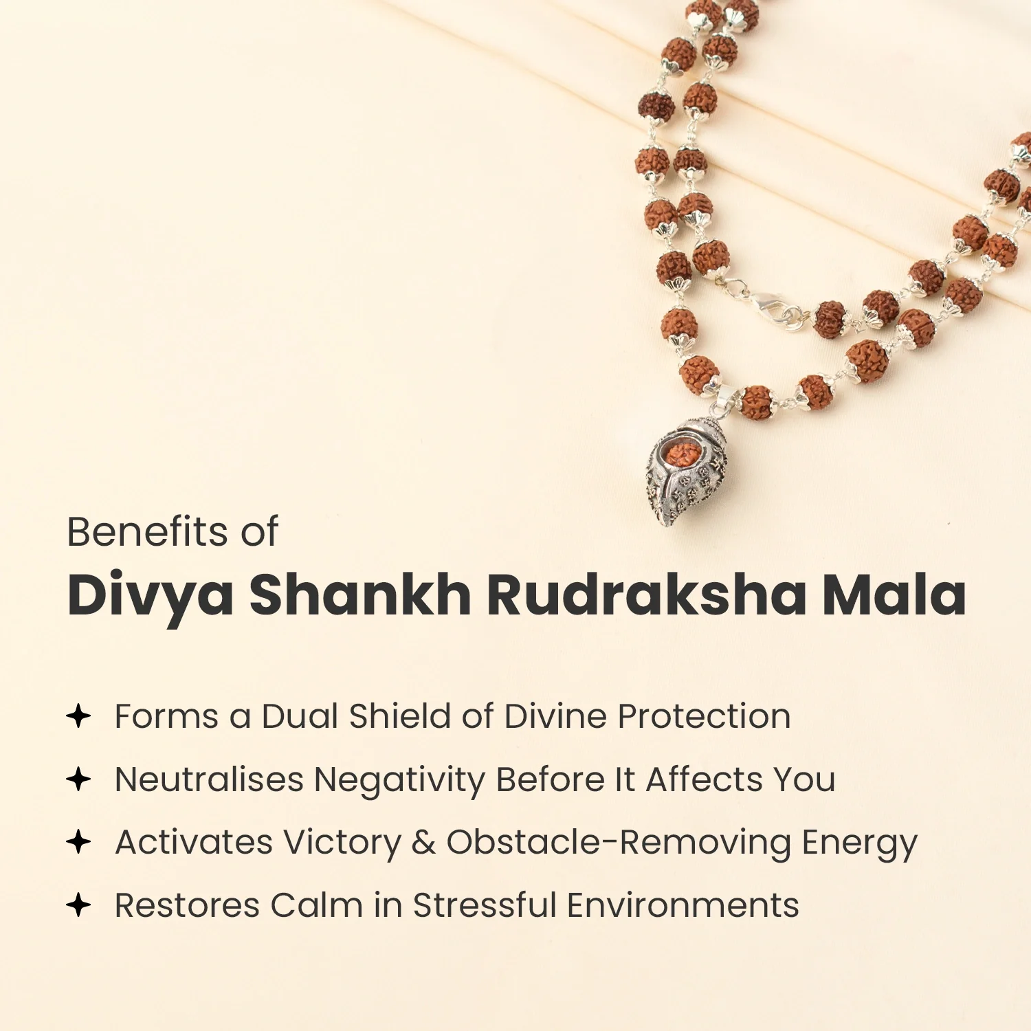 Divya Shankh Rudraksha Mala - Image 2