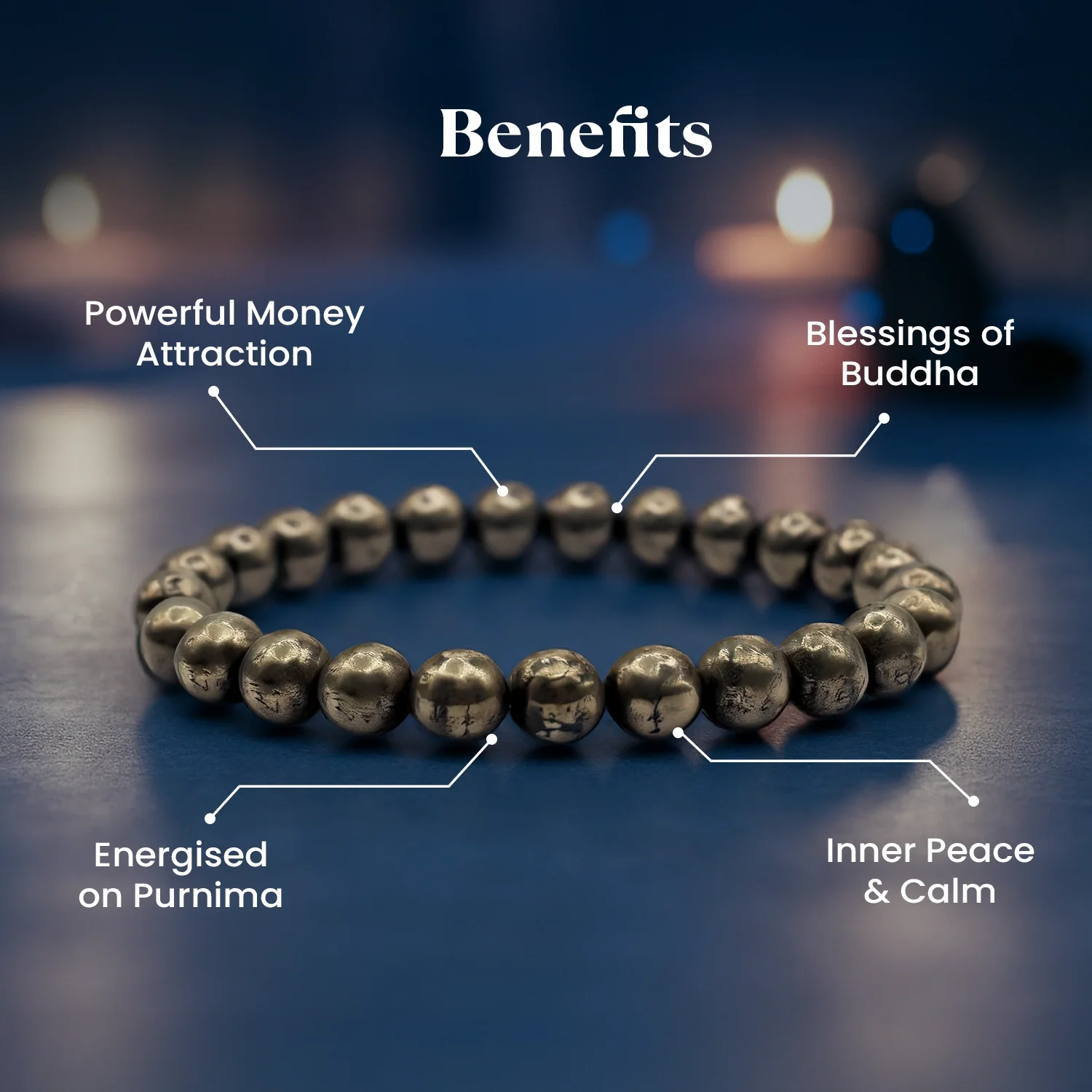Energised Raw Pyrite Bracelet - 10x Stronger - Image 4