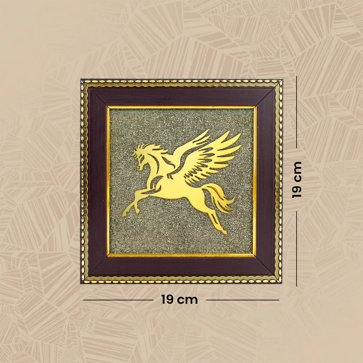 Flying Horse on Raw Pyrite Frame - Image 5