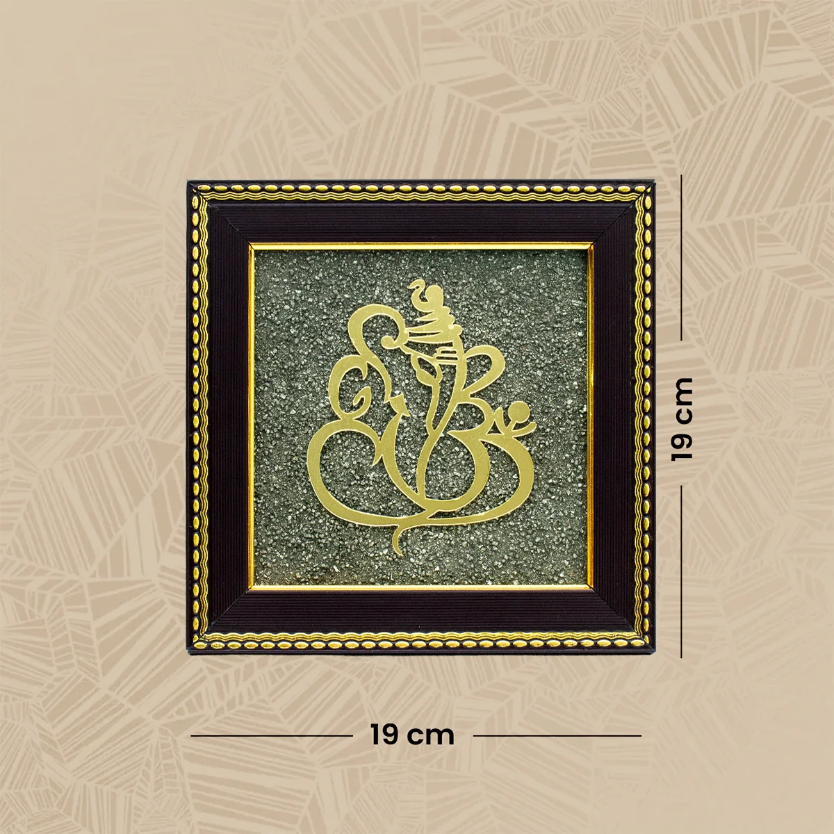 Ganesh Ji on Raw Pyrite Frame - Image 5