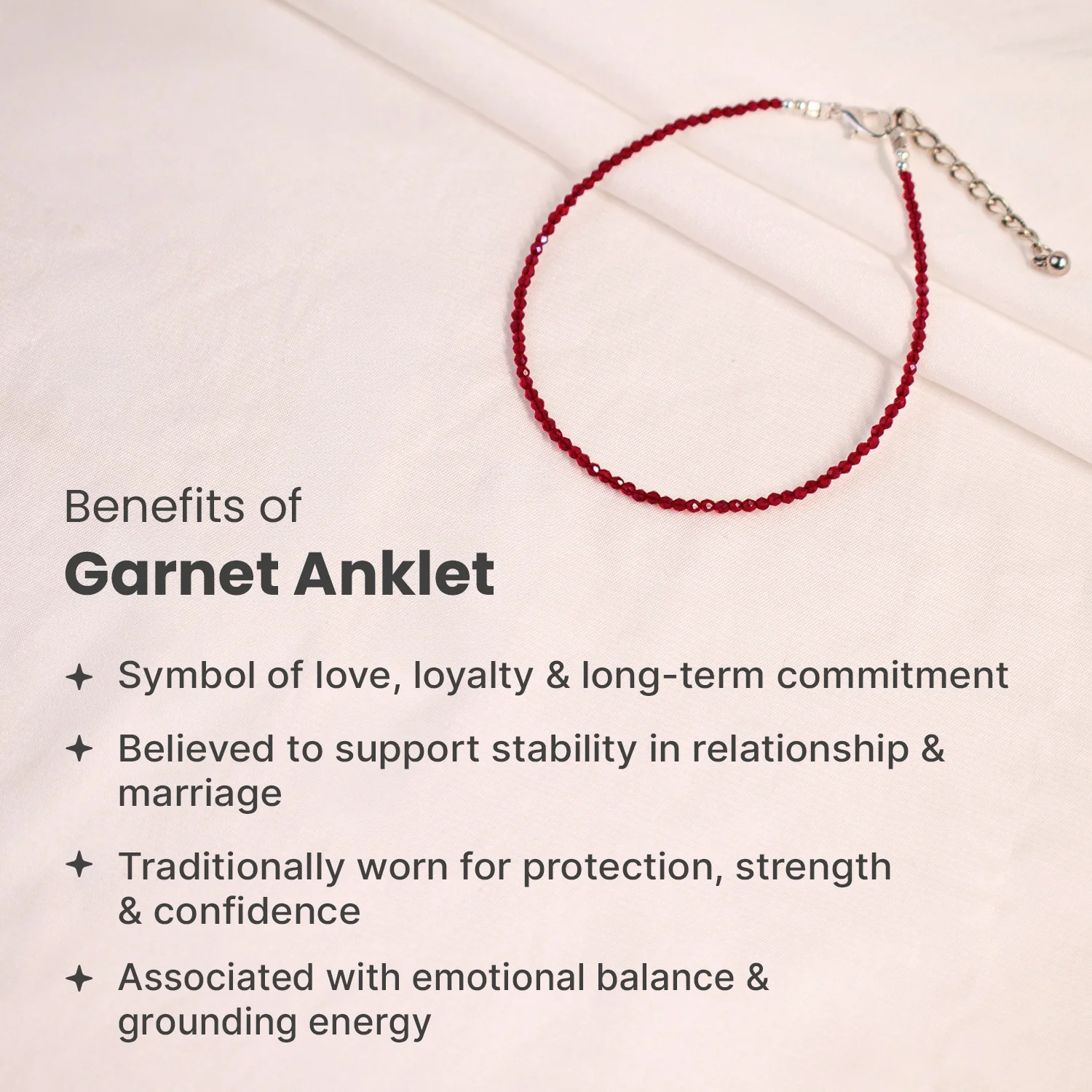 Garnet Anklet - Image 5