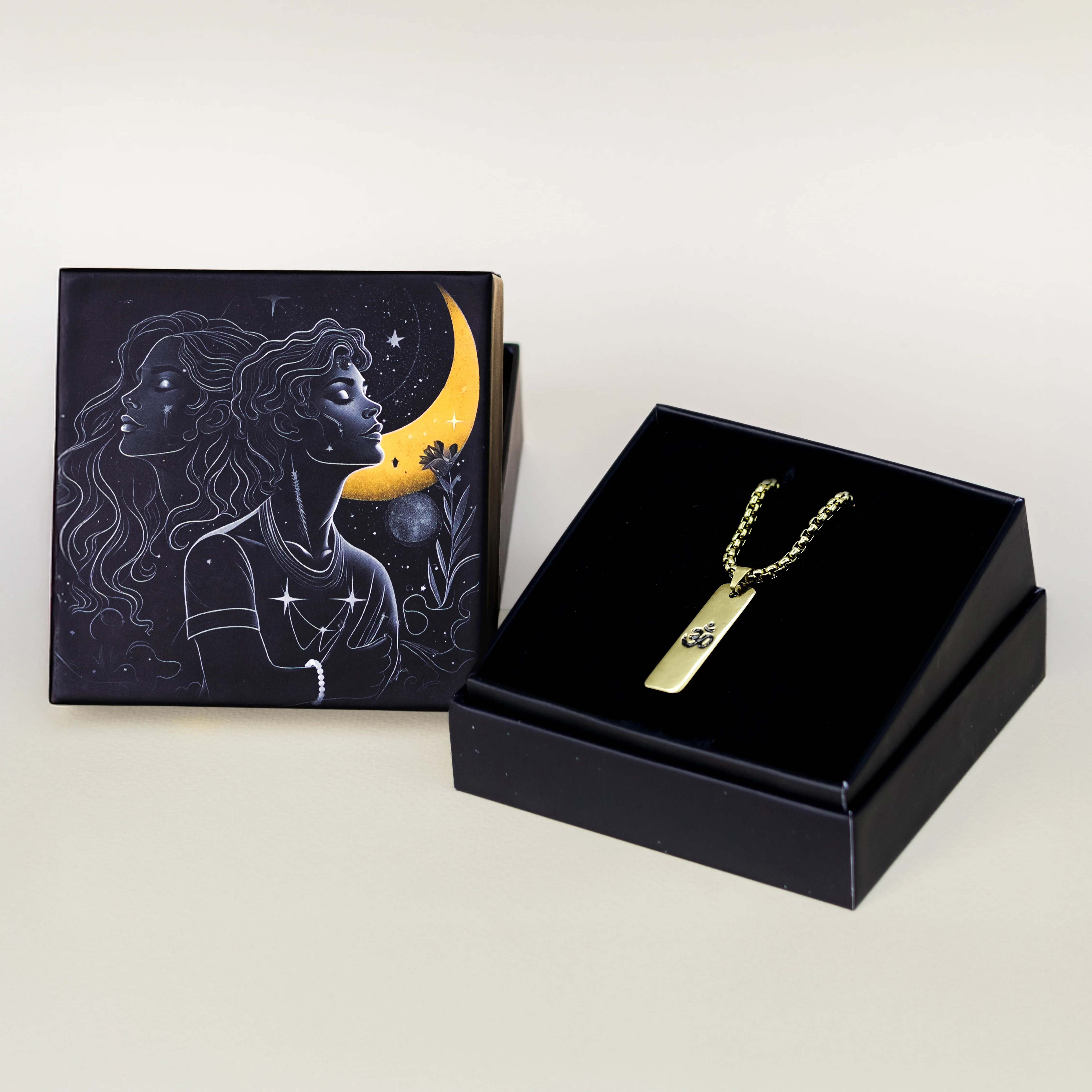 Gold Plated Om Pendant - Image 5