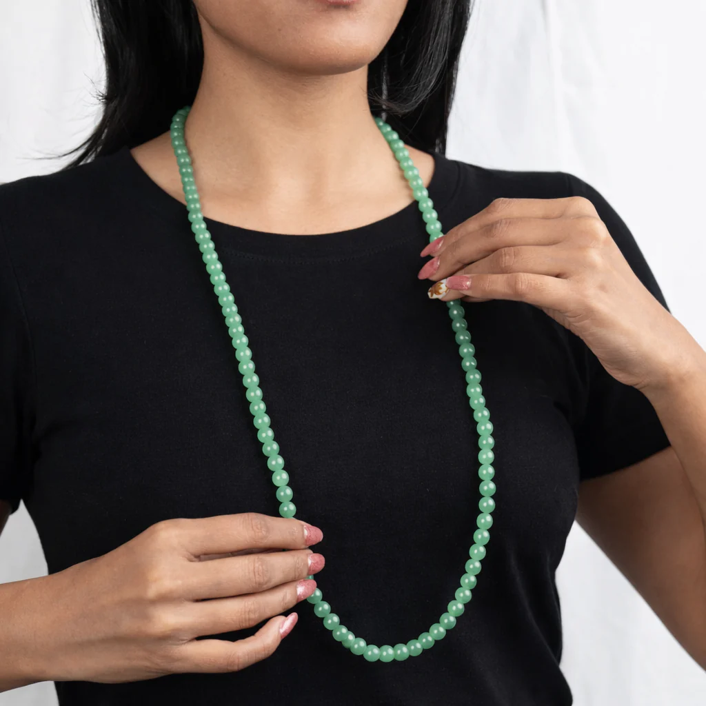 Green Aventurine Mala - 8mm || 108 Beads - Image 6