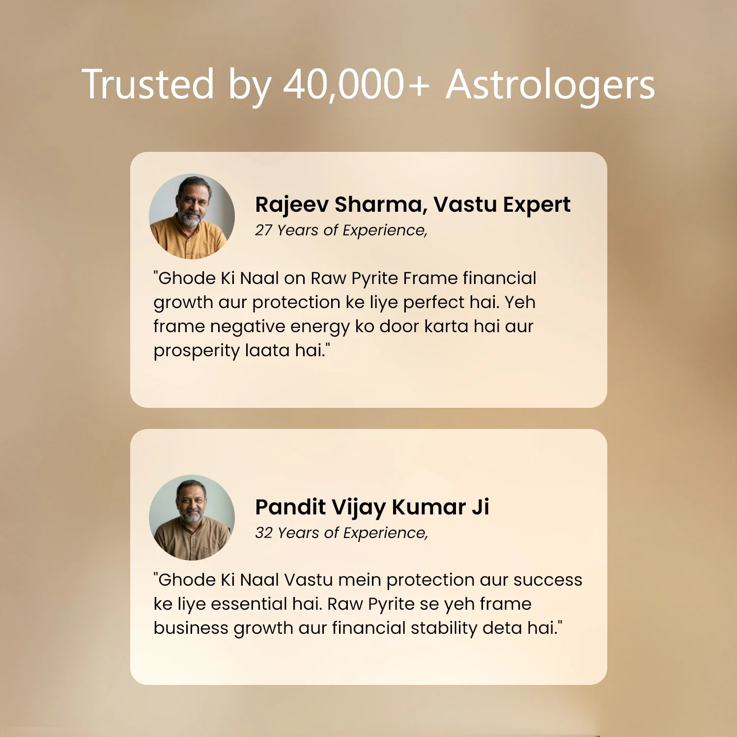 Ghode Ki Naal on Raw Pyrite Frame - Image 2