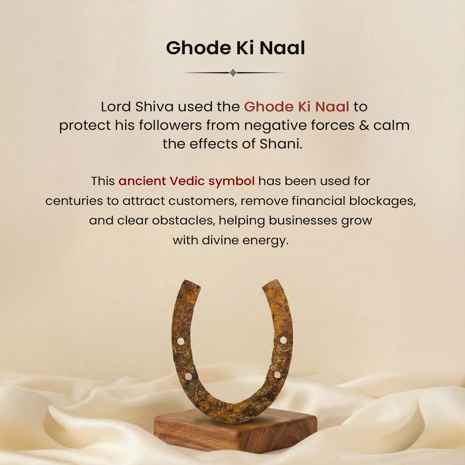 Ghode Ki Naal on Raw Pyrite Frame - Image 6