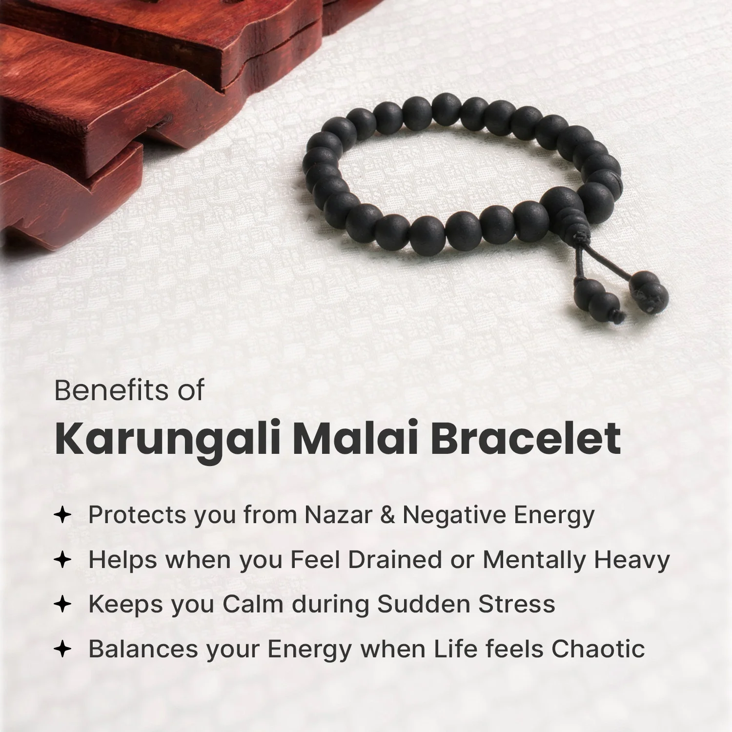 Karungali Malai Bracelet 8mm ( Govt. Certified) - Image 4