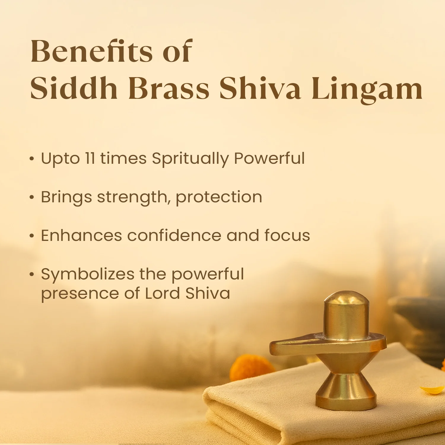 Kashi Siddh Brass Shiva Lingam - Image 3