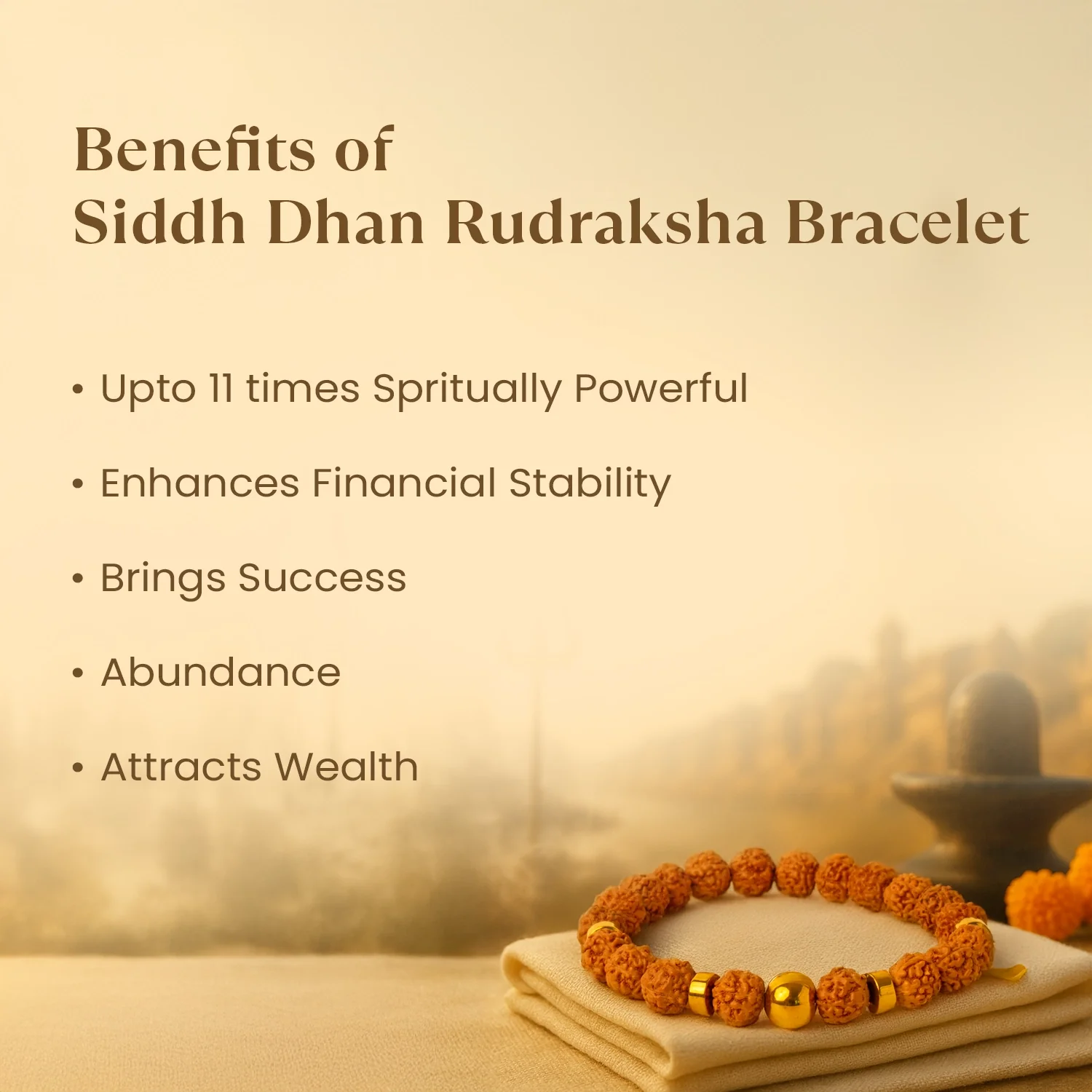Kashi Siddh Dhan Rudraksha Bracelet - Image 3