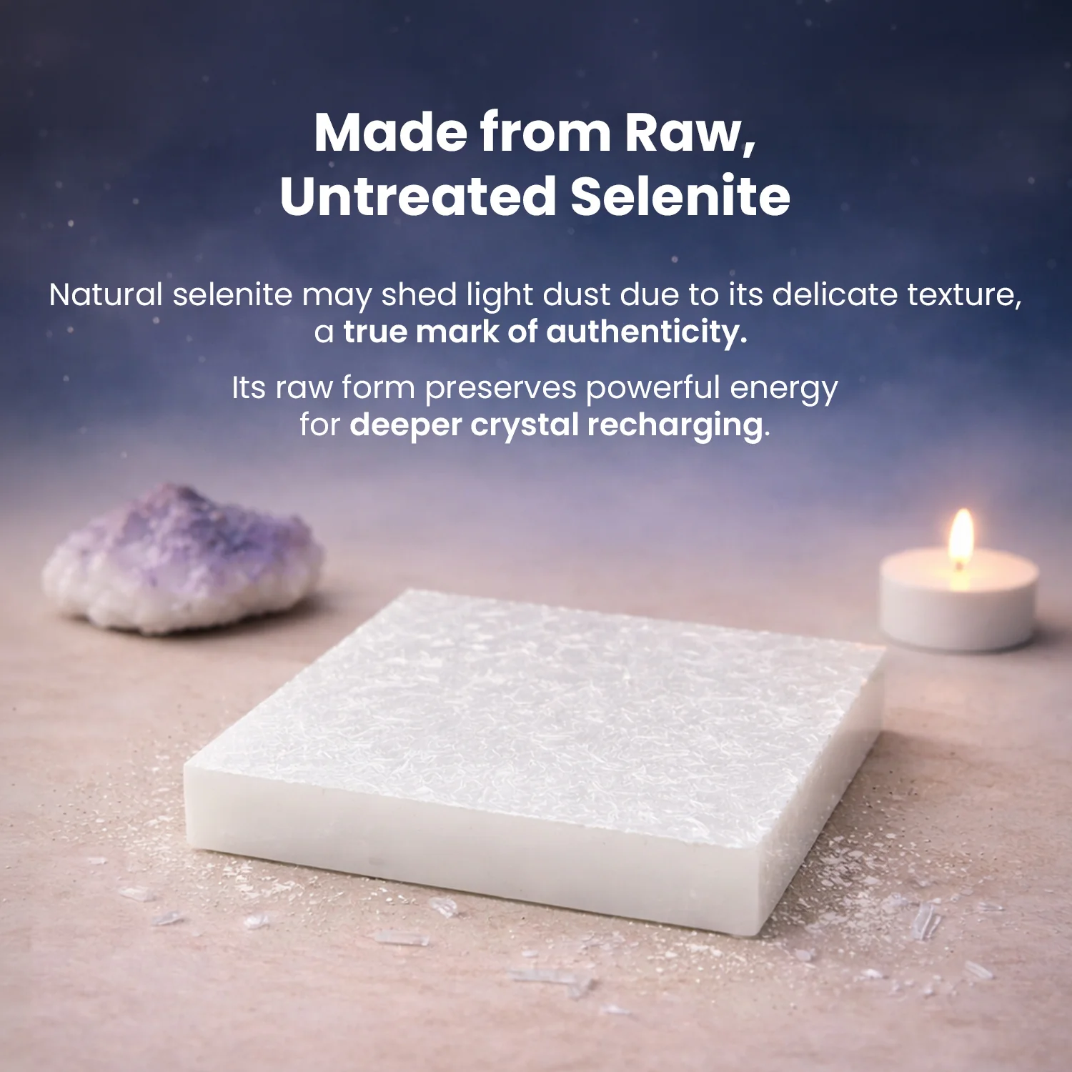Laxmi Yantra Pyramid with Free Square Raw Selenite Plate - Image 6