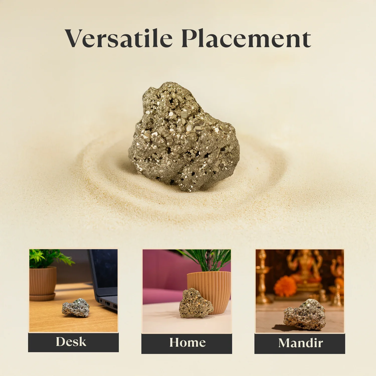 Maha Lakshmi Siddh Raw Pyrite Stone - Image 6