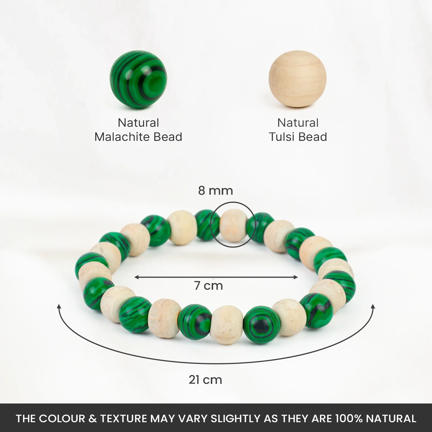 Malachite With Tulsi Bracelet - Image 5