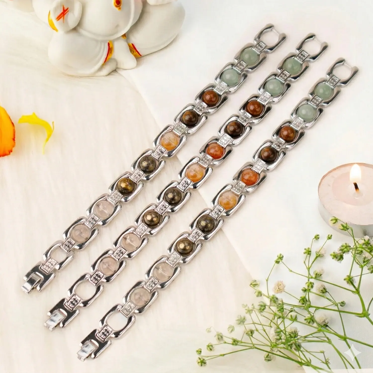 Metal Dhan Yog Bracelet - Silver - Image 10