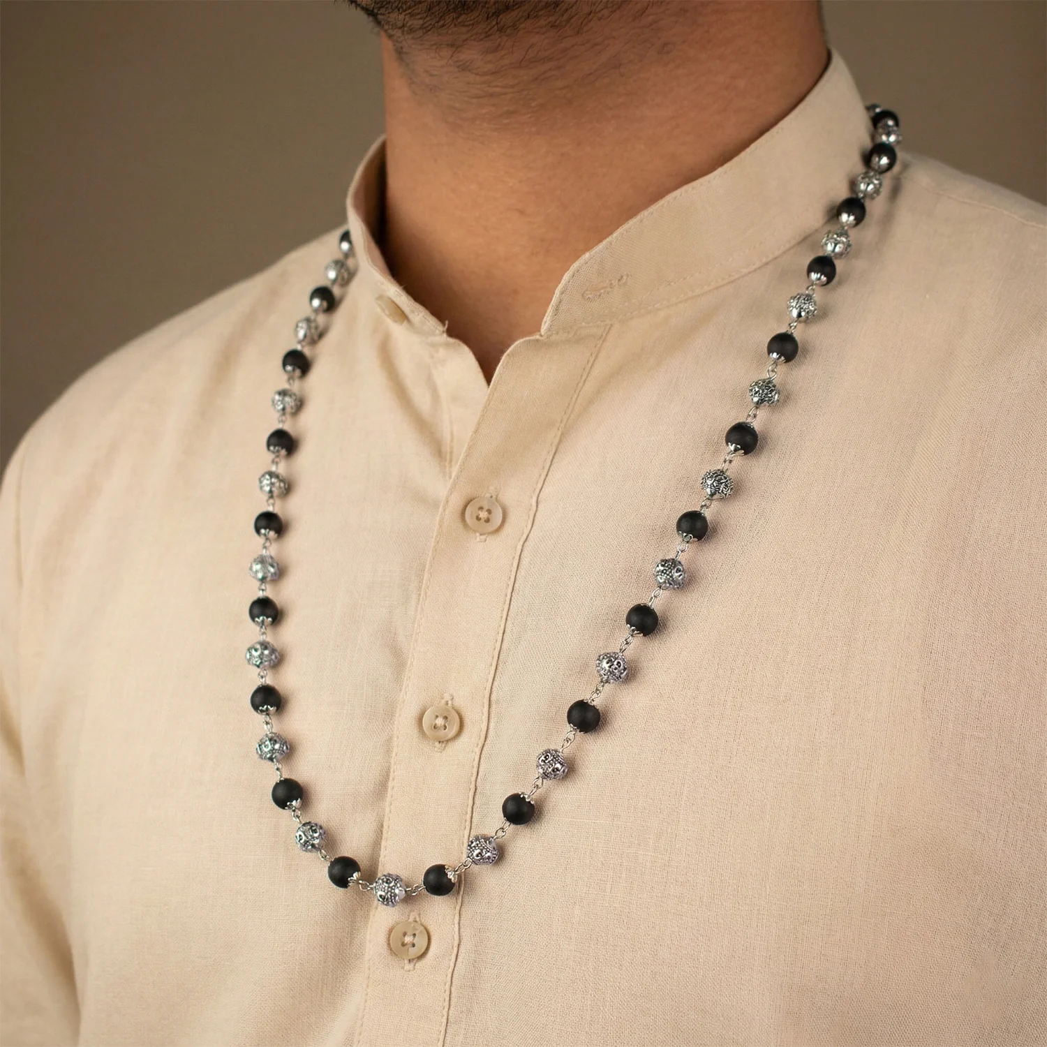 OM Bead Karungali Mala - Image 8