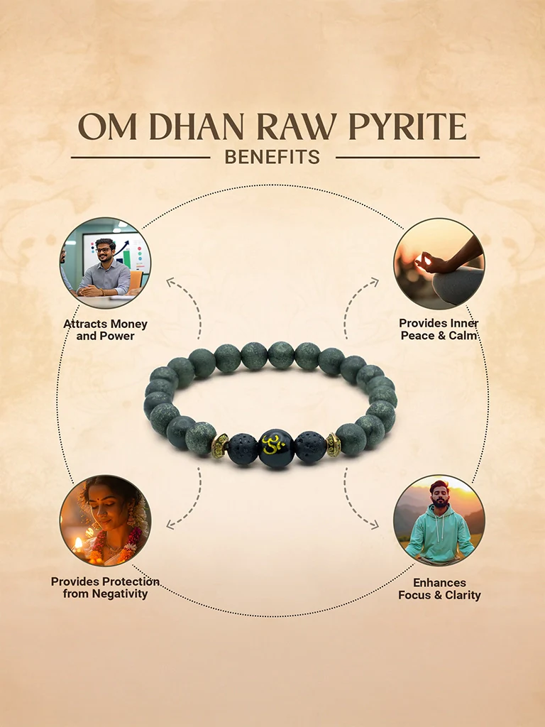 OM Pyrite Wealth Combo with FREE Raw Selenite Plate - Image 4