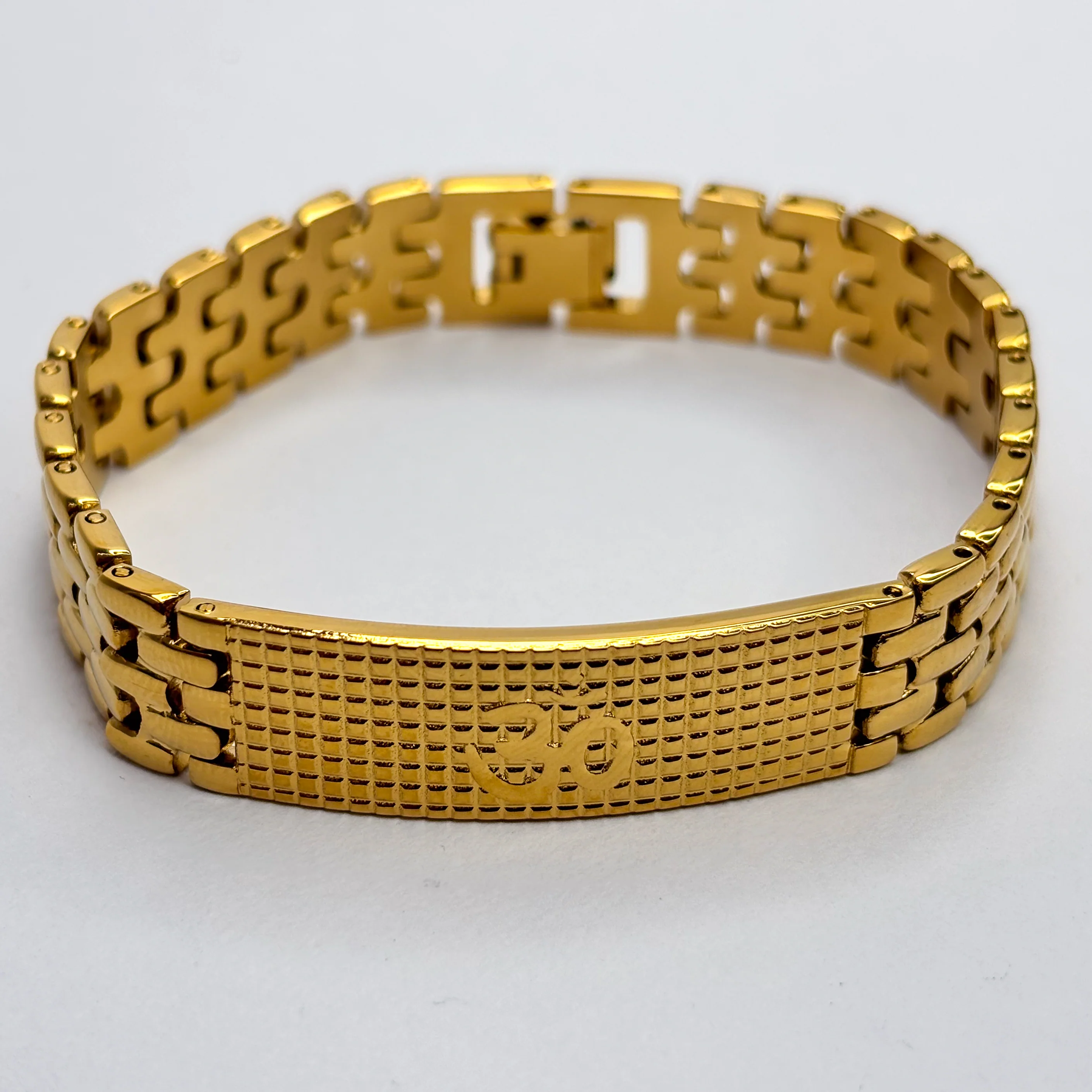 Om Stainless Steel Bracelet - Image 3