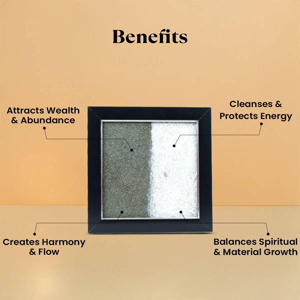 Dhan Varsha Frame with Pyrite & Selenite - Image 3