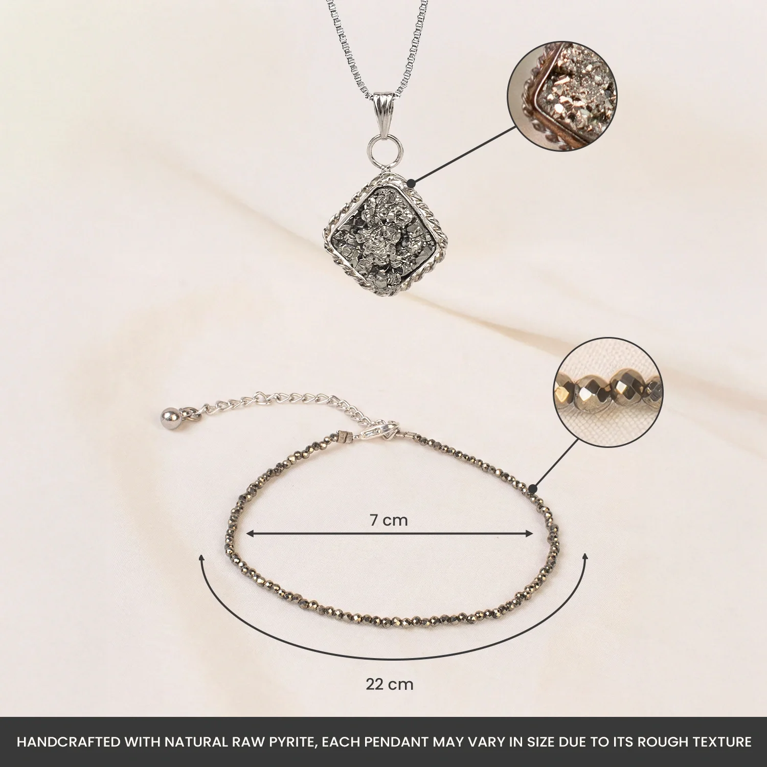 Princess Combo with Pyrite Anklet and Pendant - Image 8