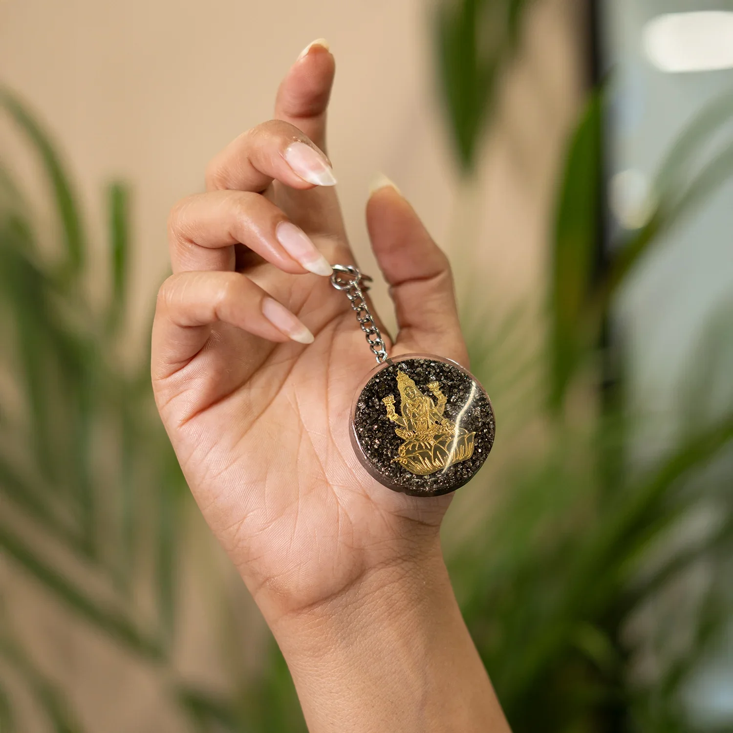 Lakshmi Ji Pyrite Keychain - Image 7
