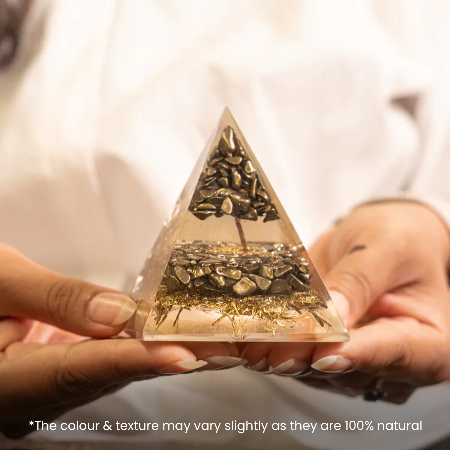 Pyrite Money Magnet Pyramid - Image 4