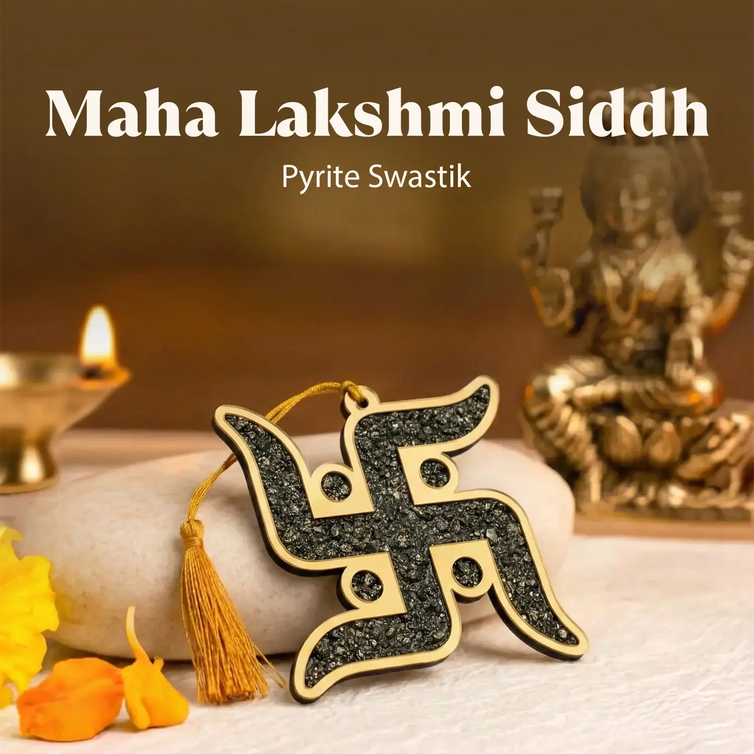 Pyrite Swastik Dhan Samriddhi Vastu Blessing - Image 8