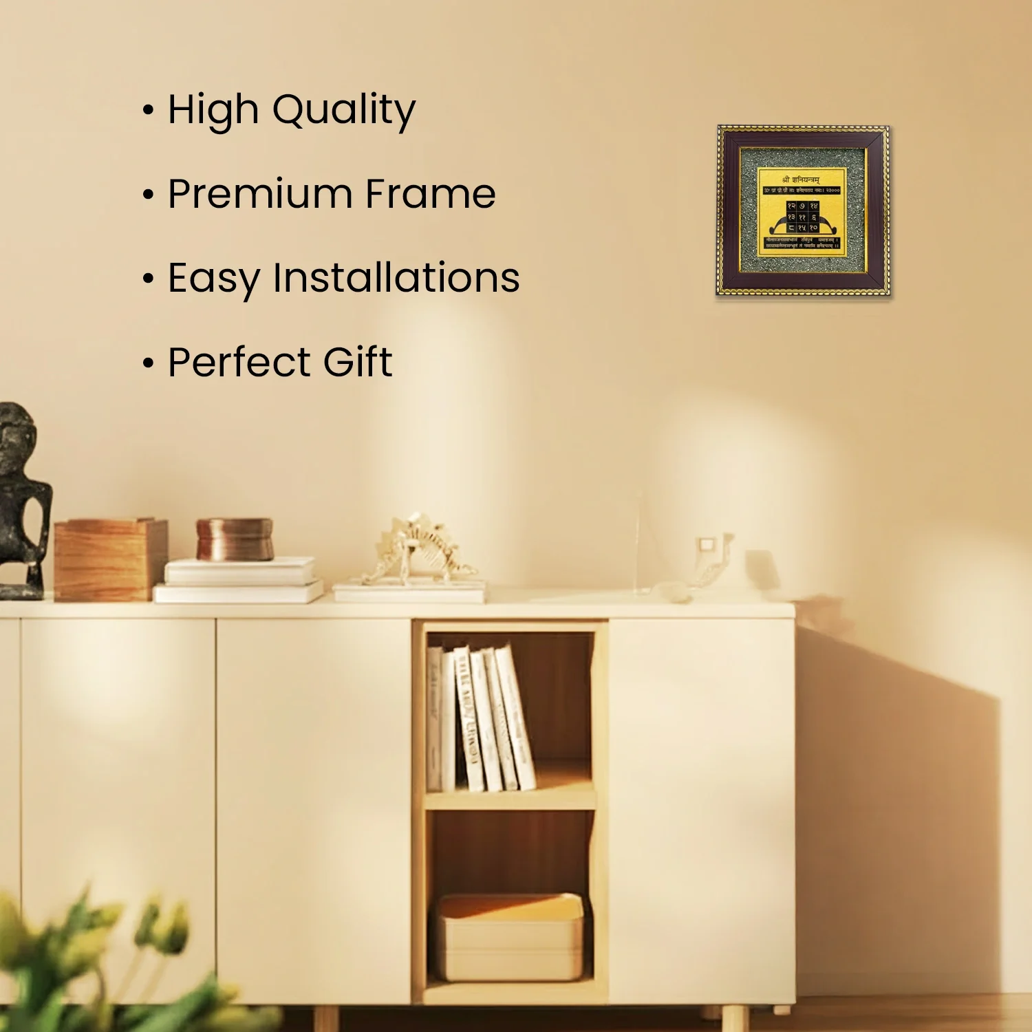 Shree Yantra on Raw Pyrite Frame - Image 6