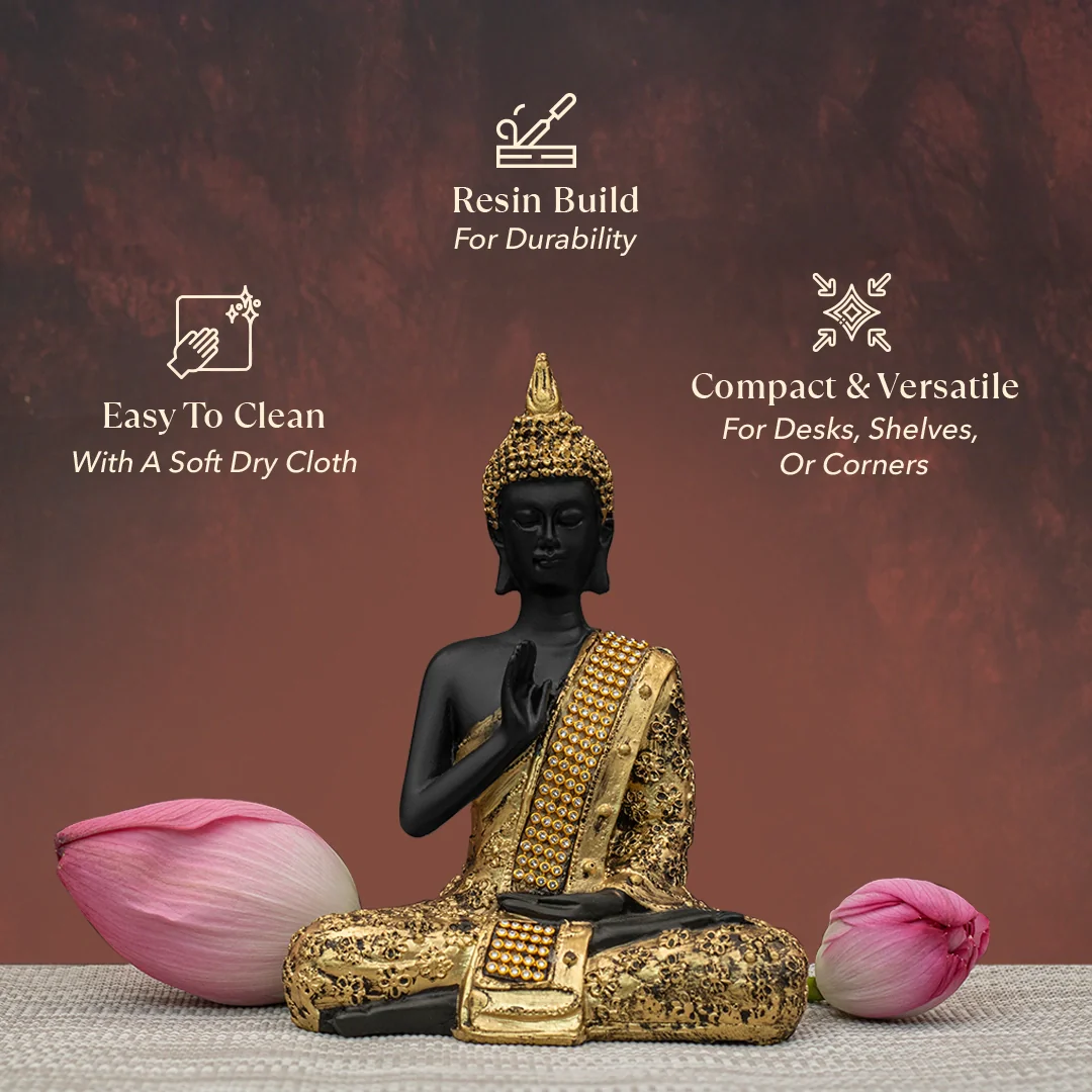 Meditating Buddha Murti - Image 4