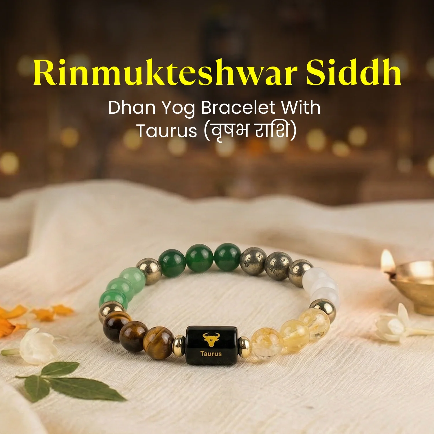 Rinmukteshwar Siddh Dhan Yog Bracelet with Zodiac Charm - Image 12