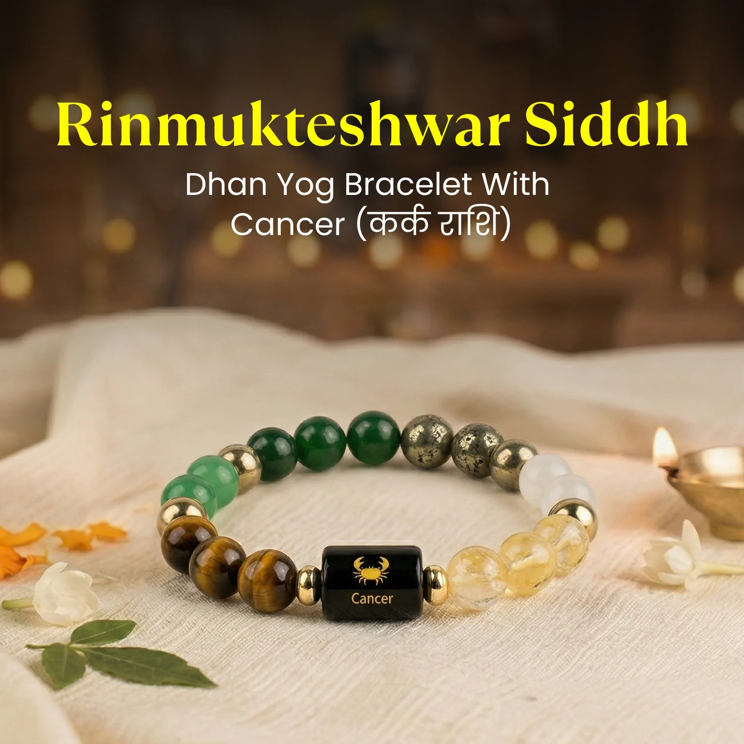 Rinmukteshwar Siddh Dhan Yog Bracelet with Zodiac Charm - Image 14