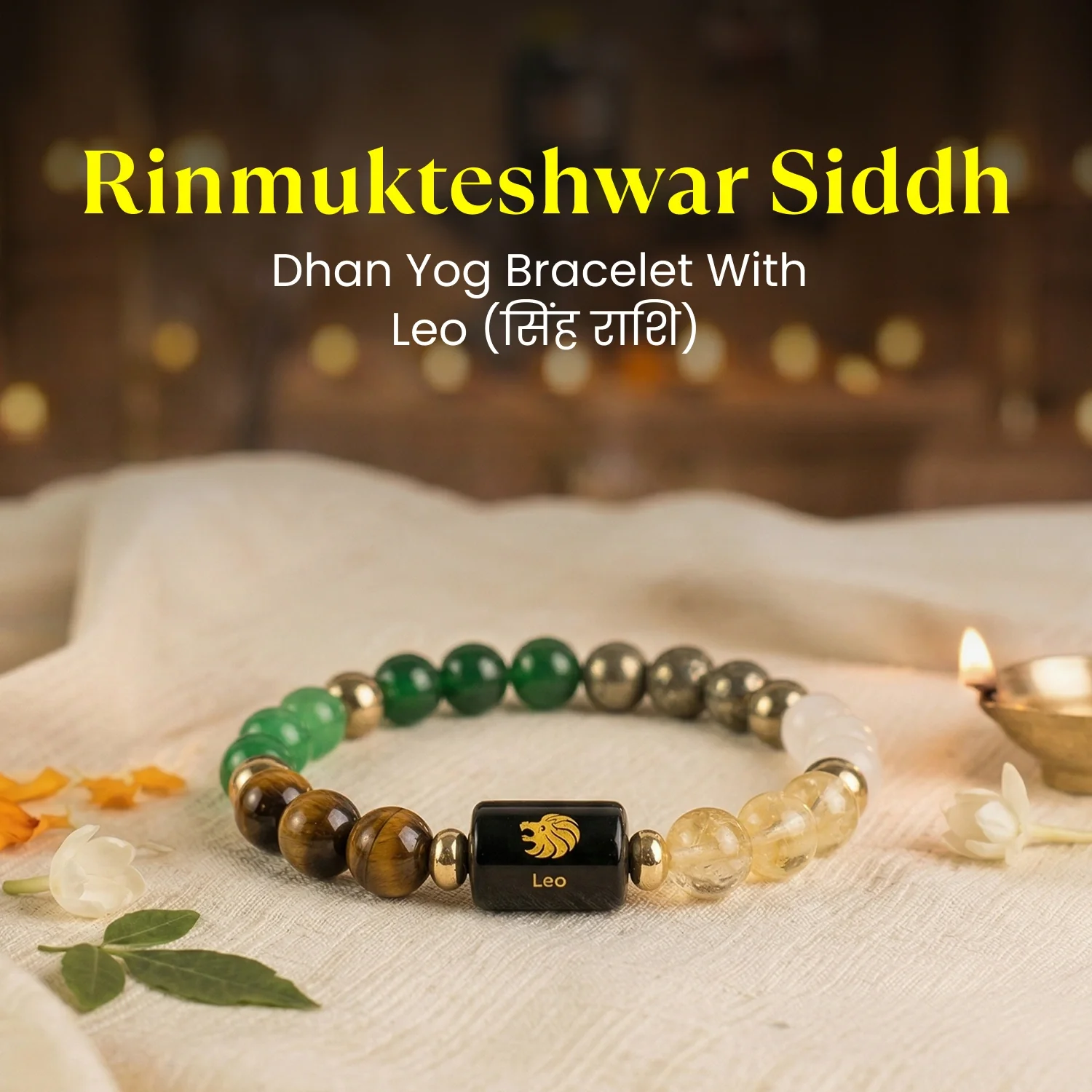 Rinmukteshwar Siddh Dhan Yog Bracelet with Zodiac Charm - Image 15