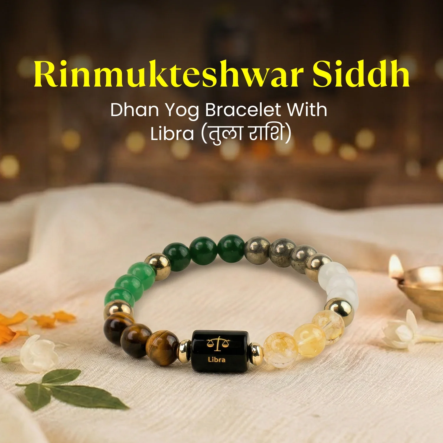 Rinmukteshwar Siddh Dhan Yog Bracelet with Zodiac Charm - Image 17