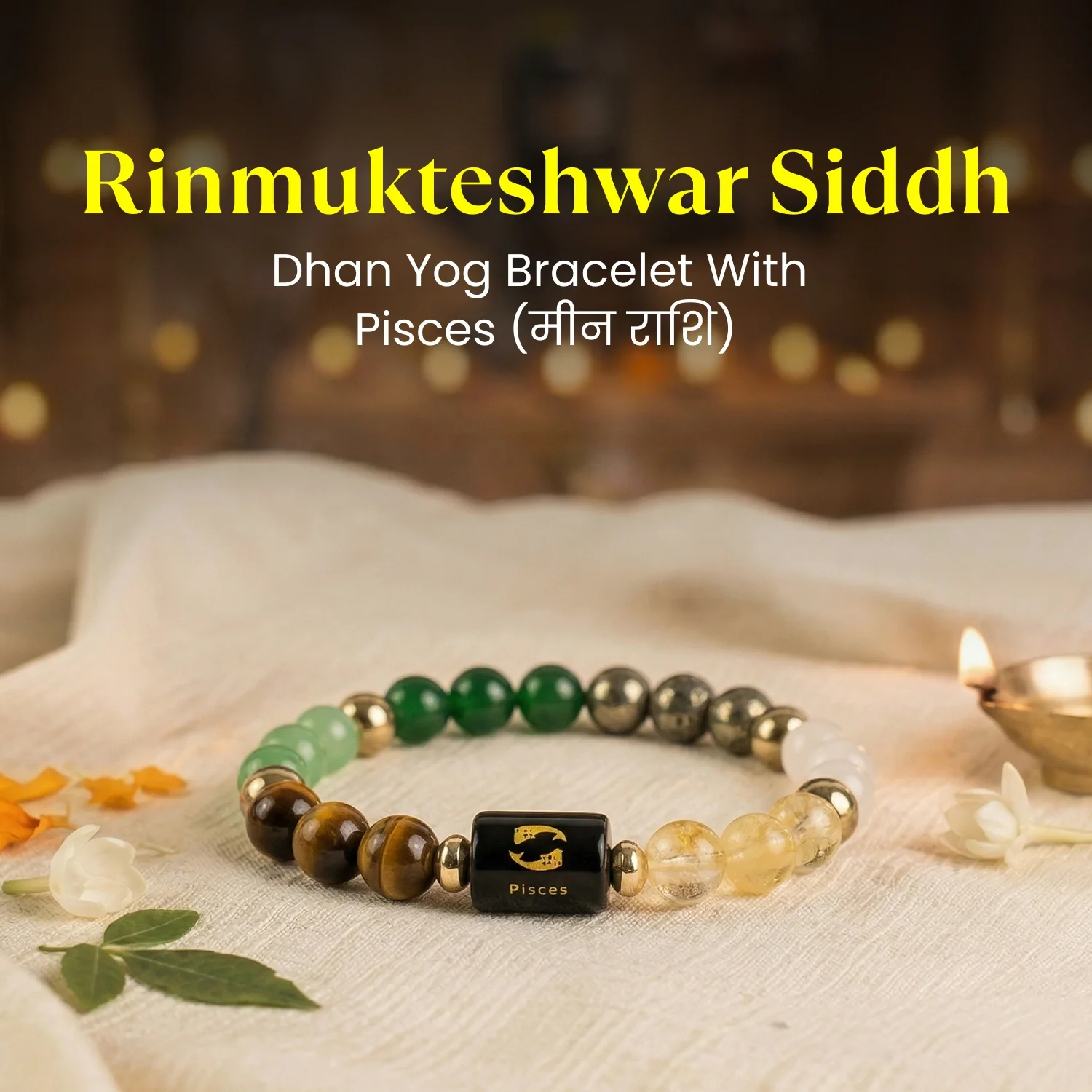 Rinmukteshwar Siddh Dhan Yog Bracelet with Zodiac Charm - Image 22
