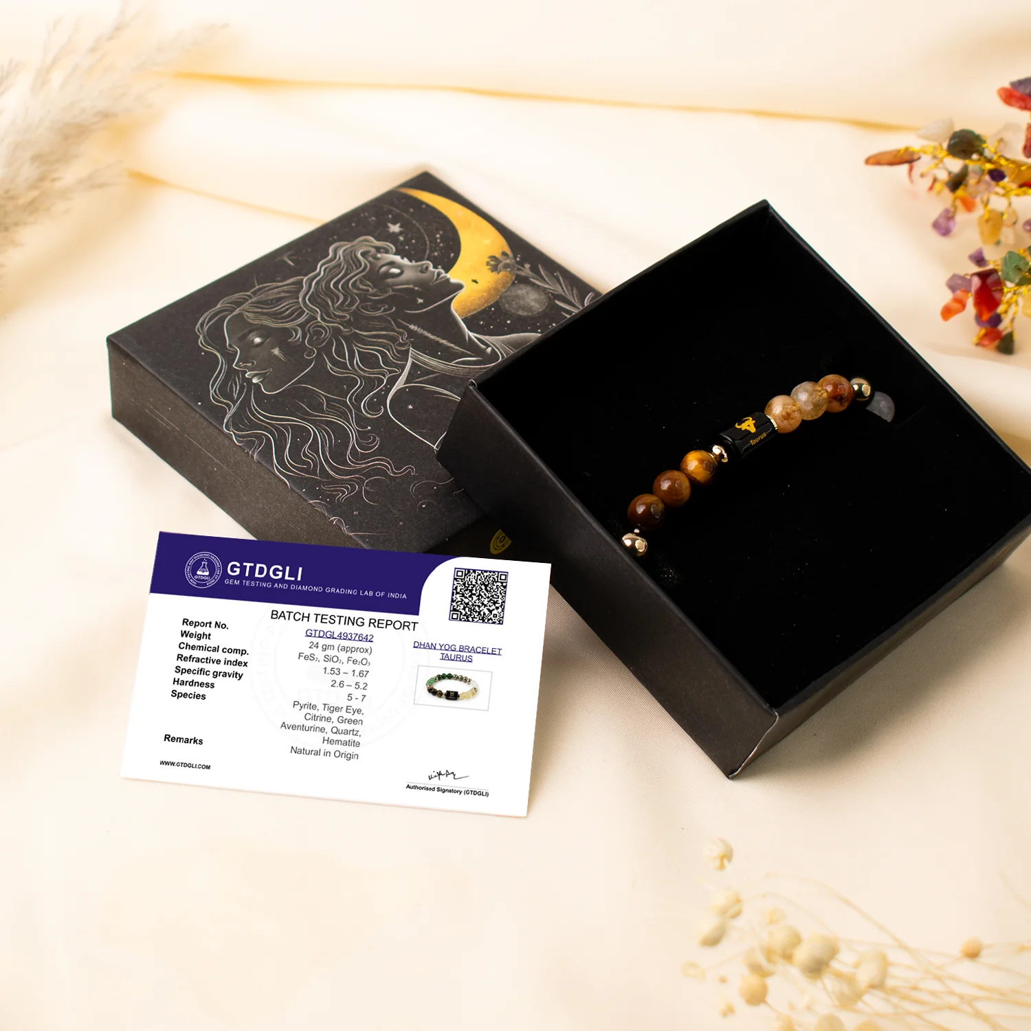 Rinmukteshwar Siddh Dhan Yog Bracelet with Zodiac Charm - Image 27