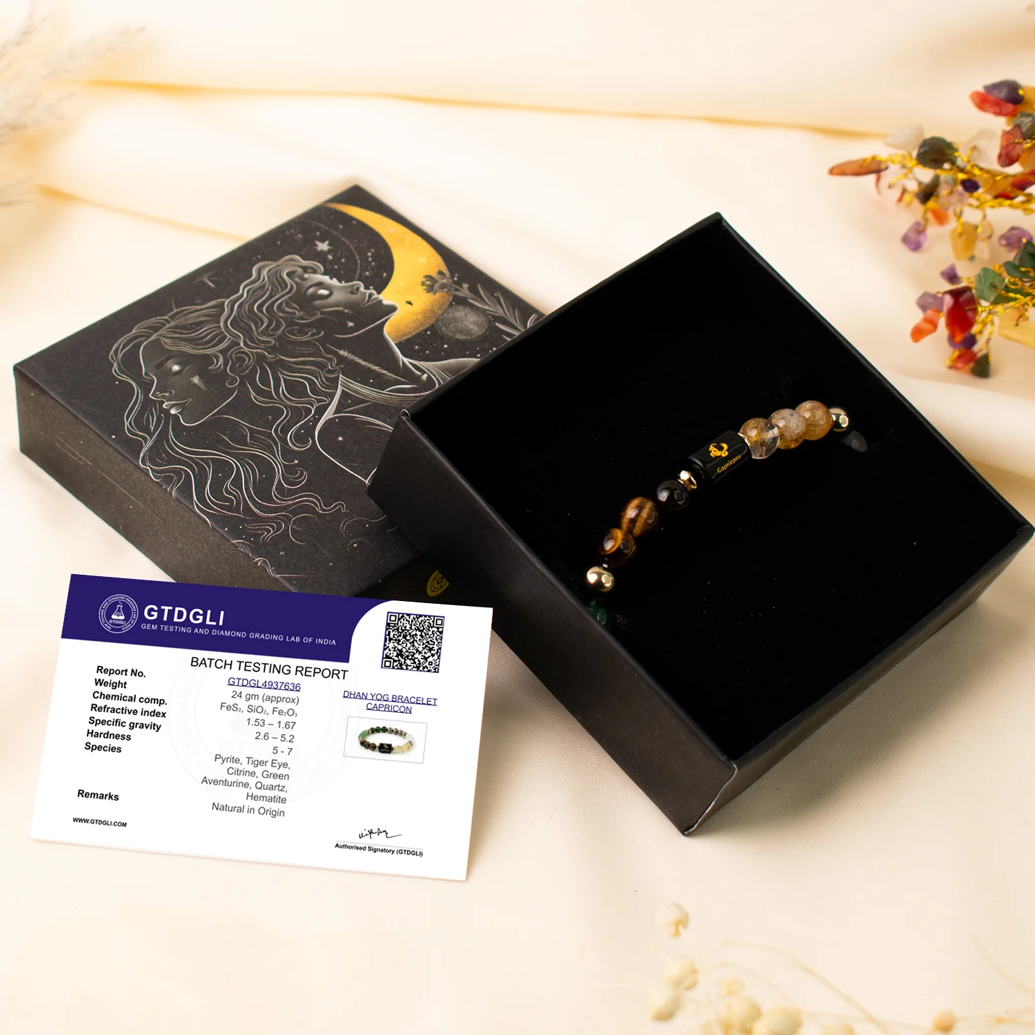 Rinmukteshwar Siddh Dhan Yog Bracelet with Zodiac Charm - Image 61